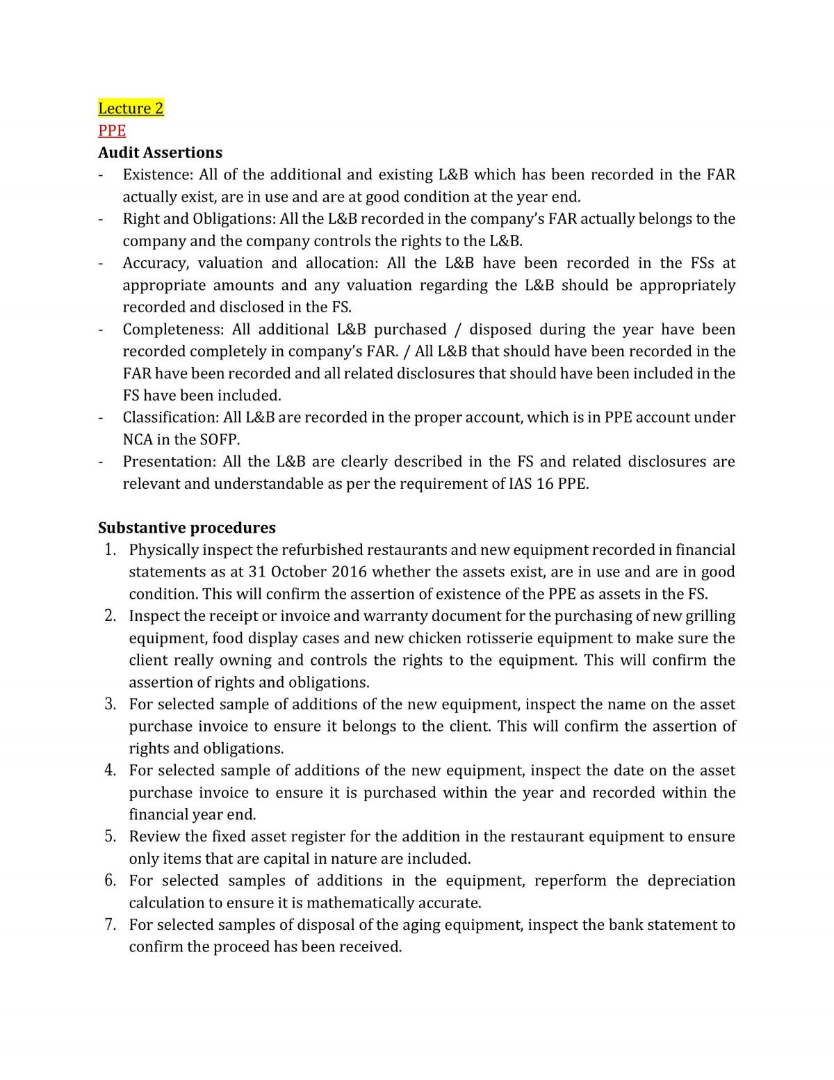 Audit & Assurance Study Notes - Page 4