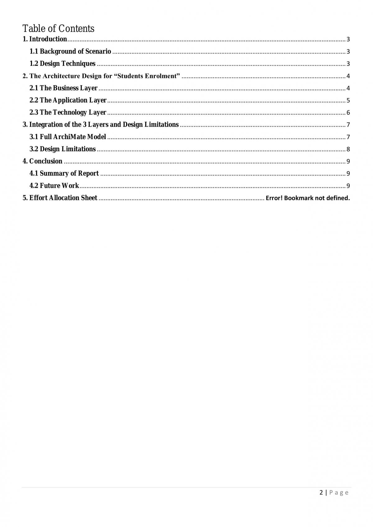 Service-Oriented Application Systems Technical Report - Page 2
