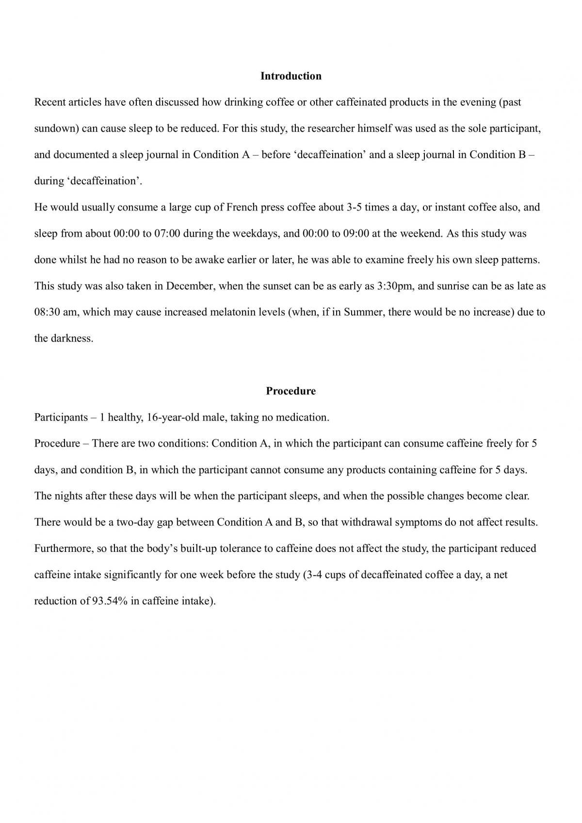 Effects of Caffeine on Sleep - Page 2
