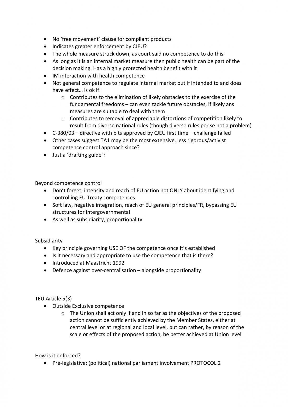 EU Law Study Notes - Page 15