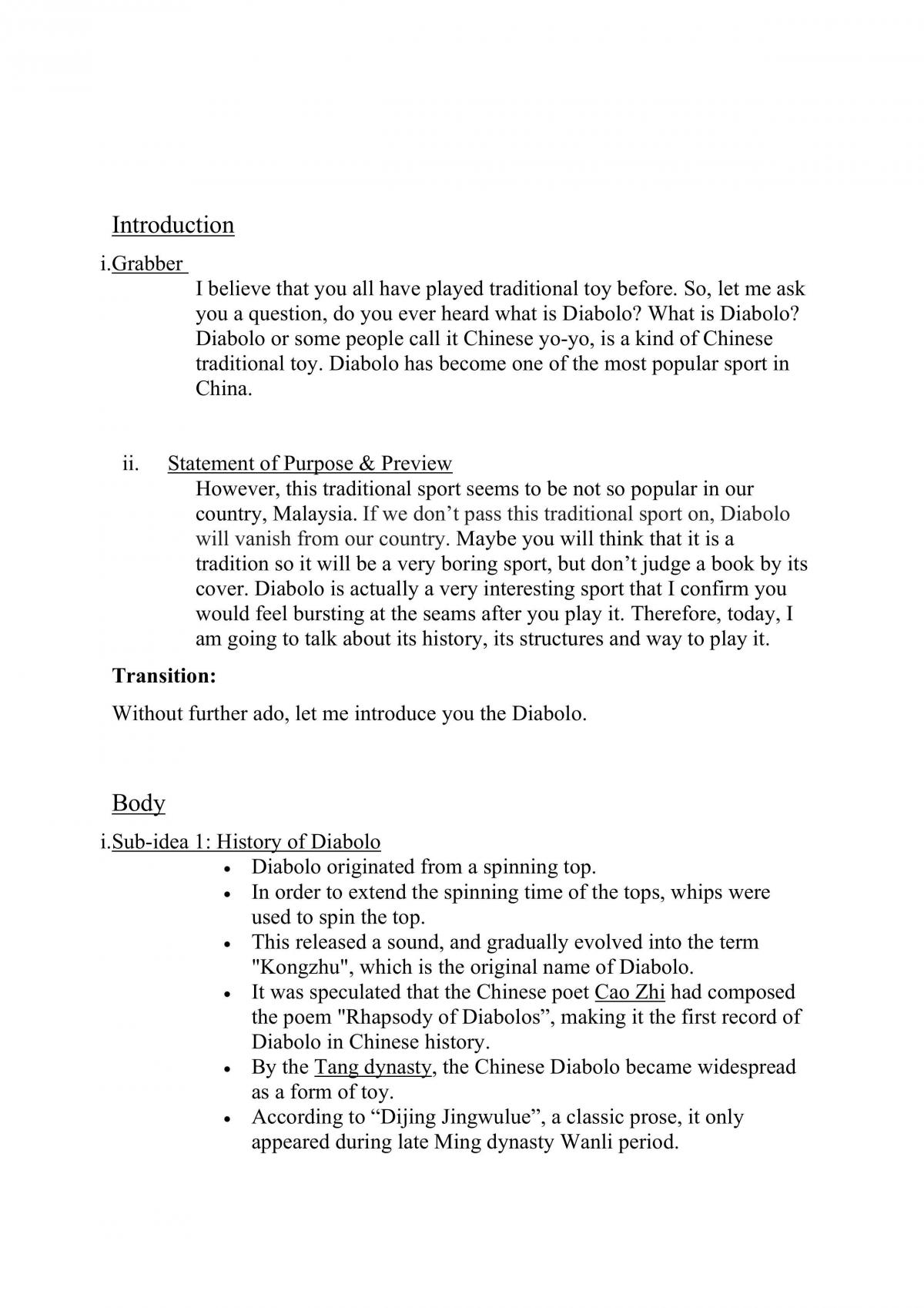 Informative speech - Page 2