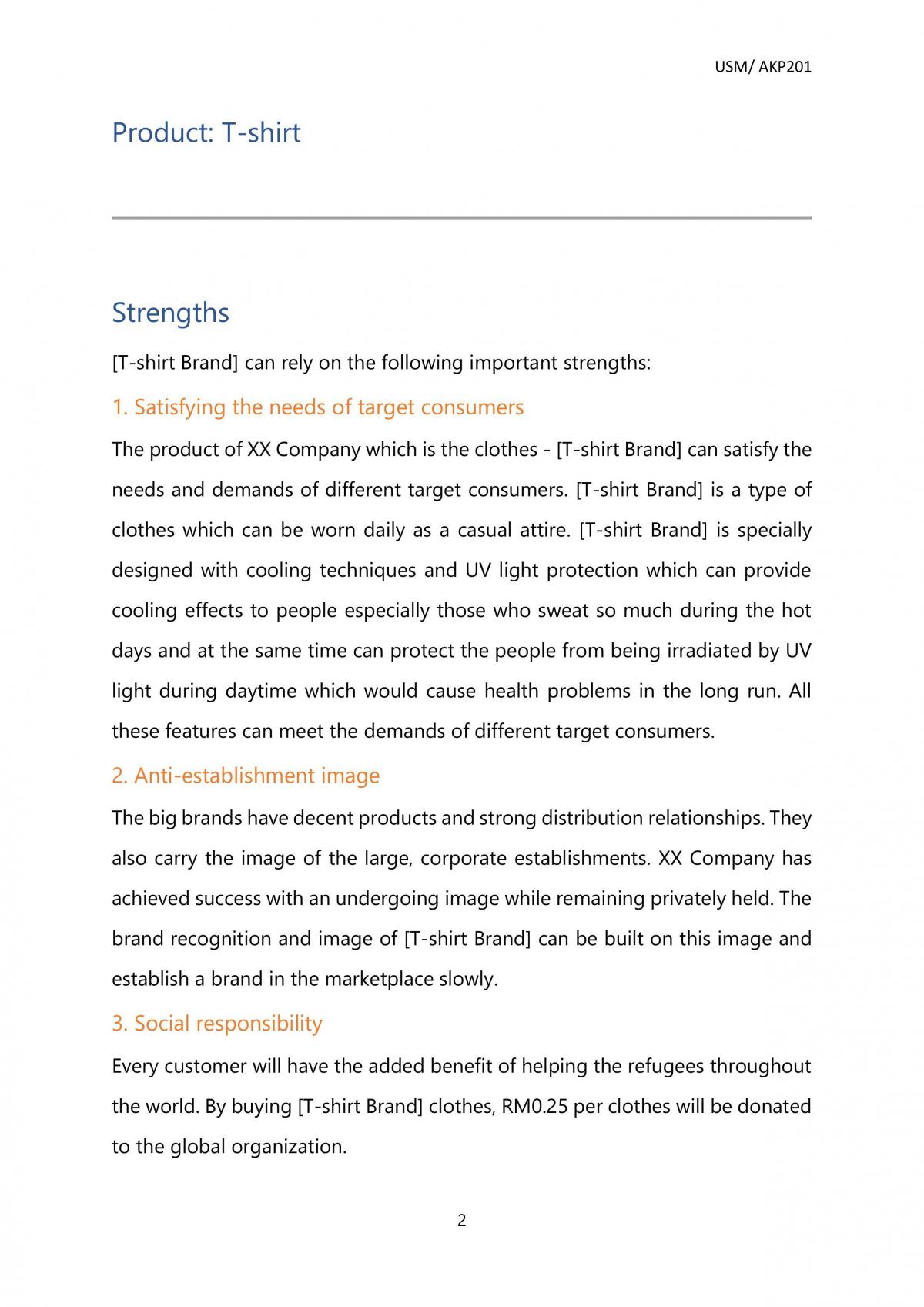 AKP201 Case Study - SWOT Analysis - Page 2