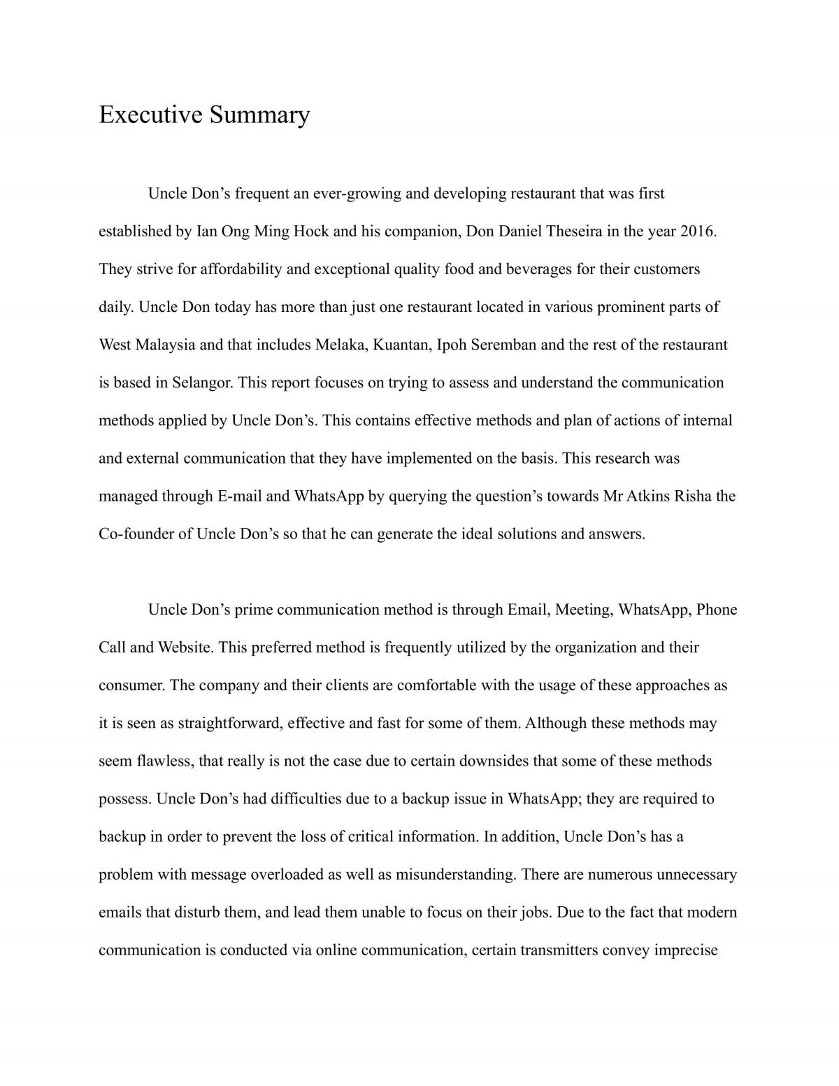 Research about Uncle Don's Communication Method  - Page 2