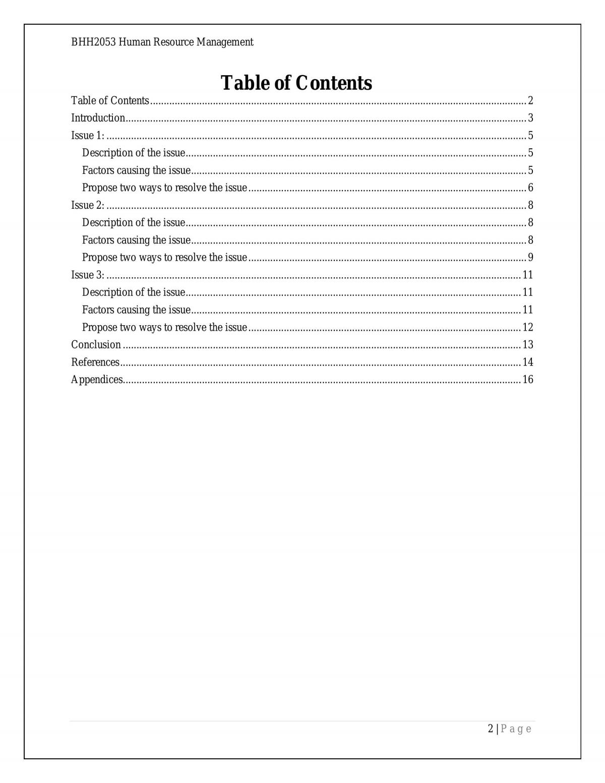 BHH 2053 - Human Resource Management Individual Assignment - Page 2