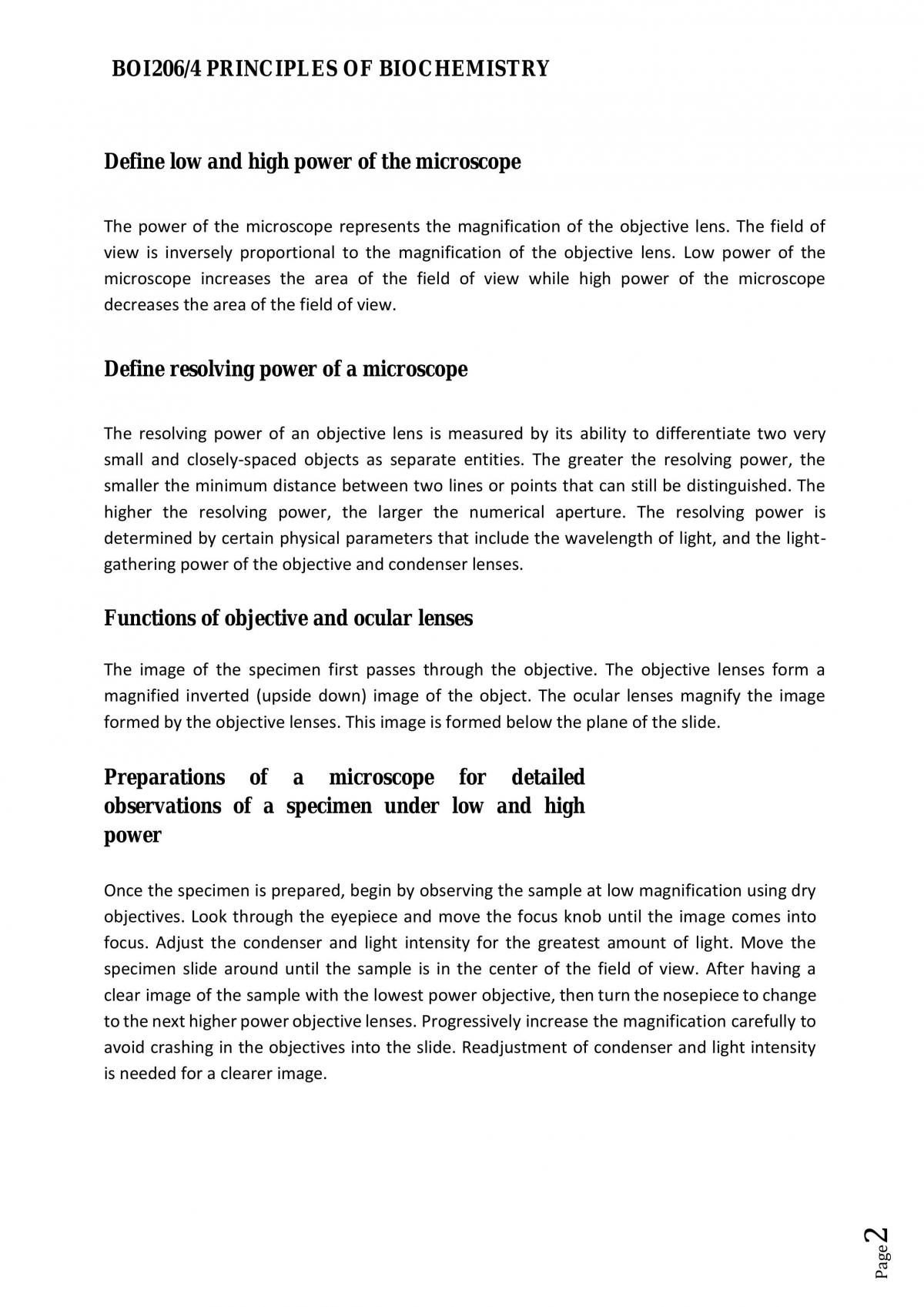 BOI206 Basics in Microscopy - Page 2