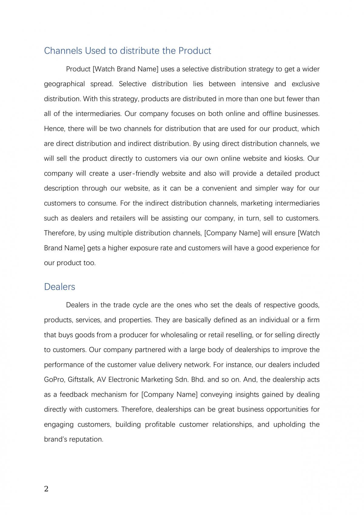 AKP201 Distribution Strategy - Page 2