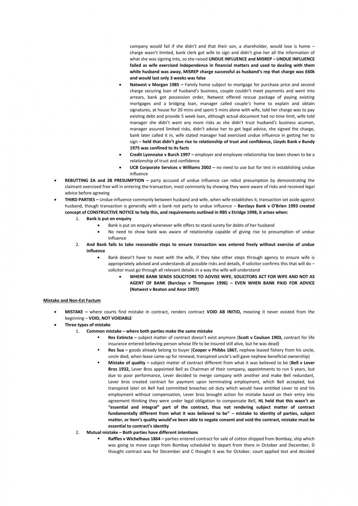 Contract Law Notes - Page 10