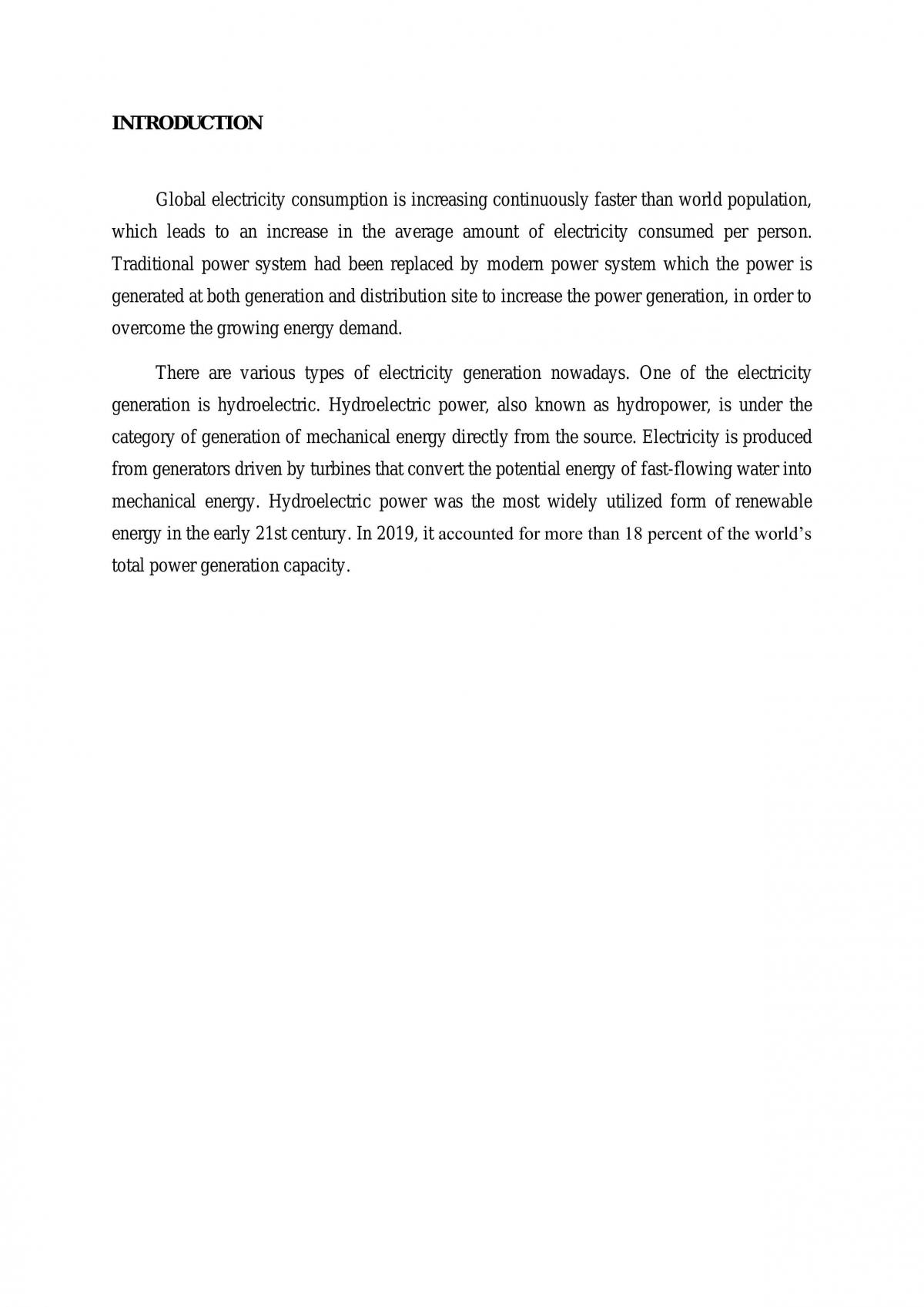 Source Of Electricity Generation: Hydroelectric - Page 2