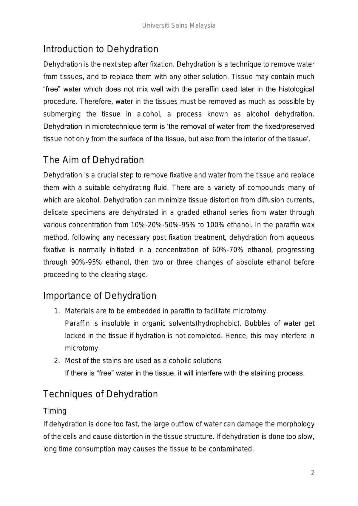 BOT205 Dehydration and Clearing Techniques - Page 2