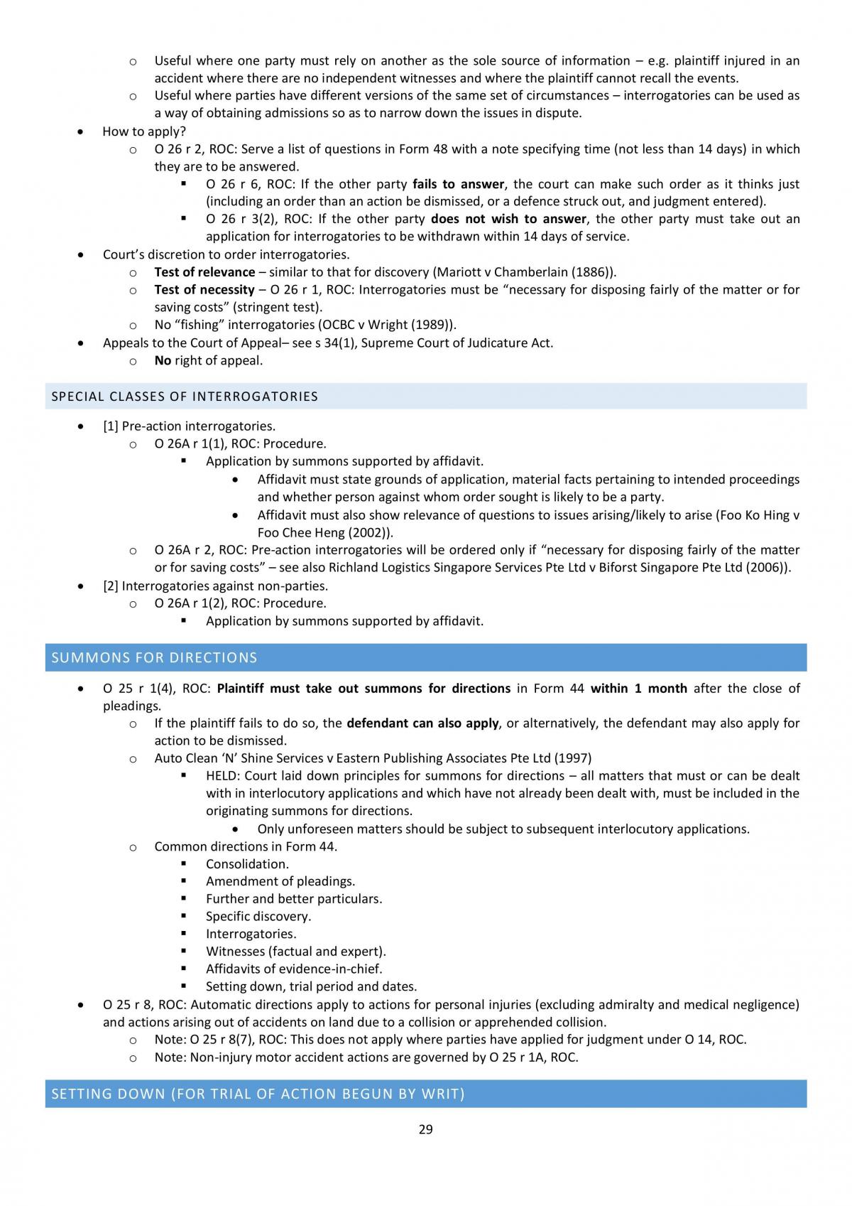 Civil Procedure Study Notes - Page 29