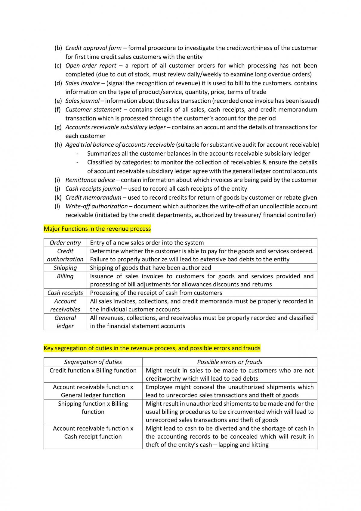 Auditing Summary - Page 8