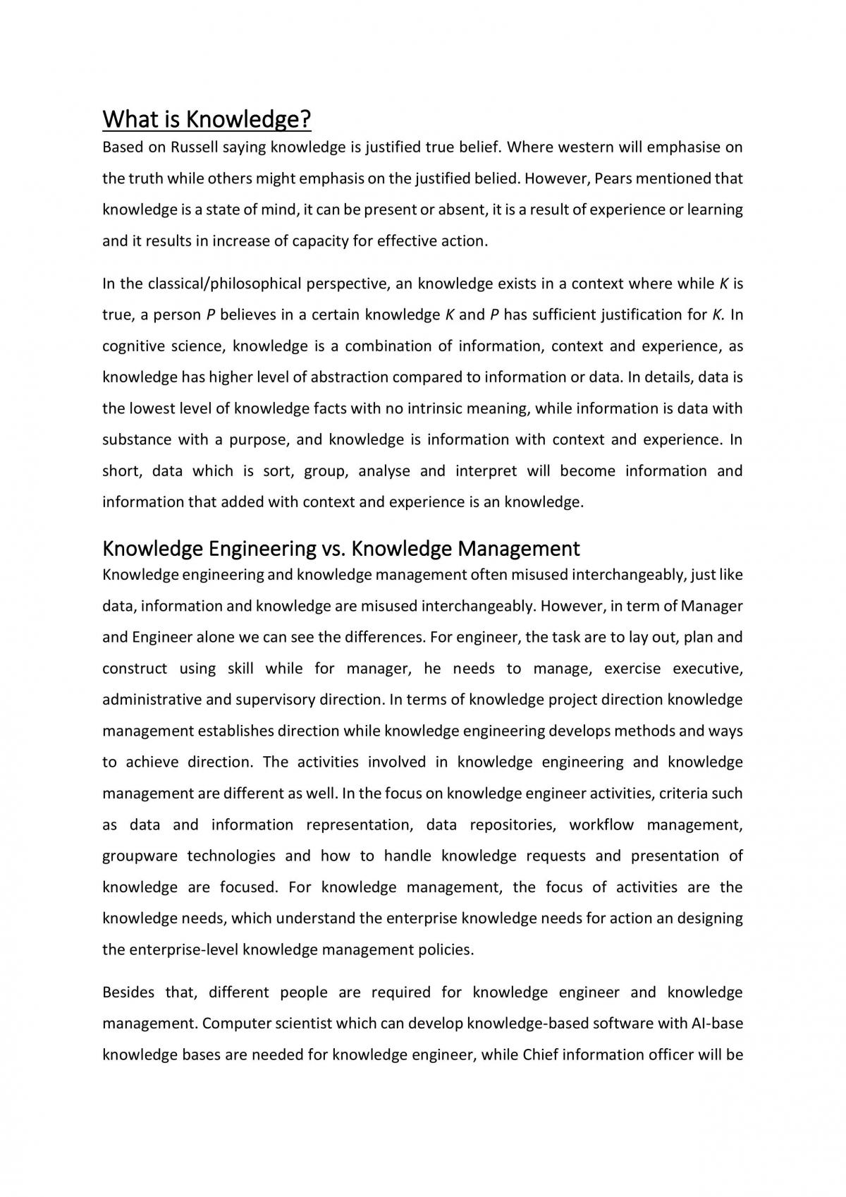 CPT 342 - Knowledge engineering - Page 2