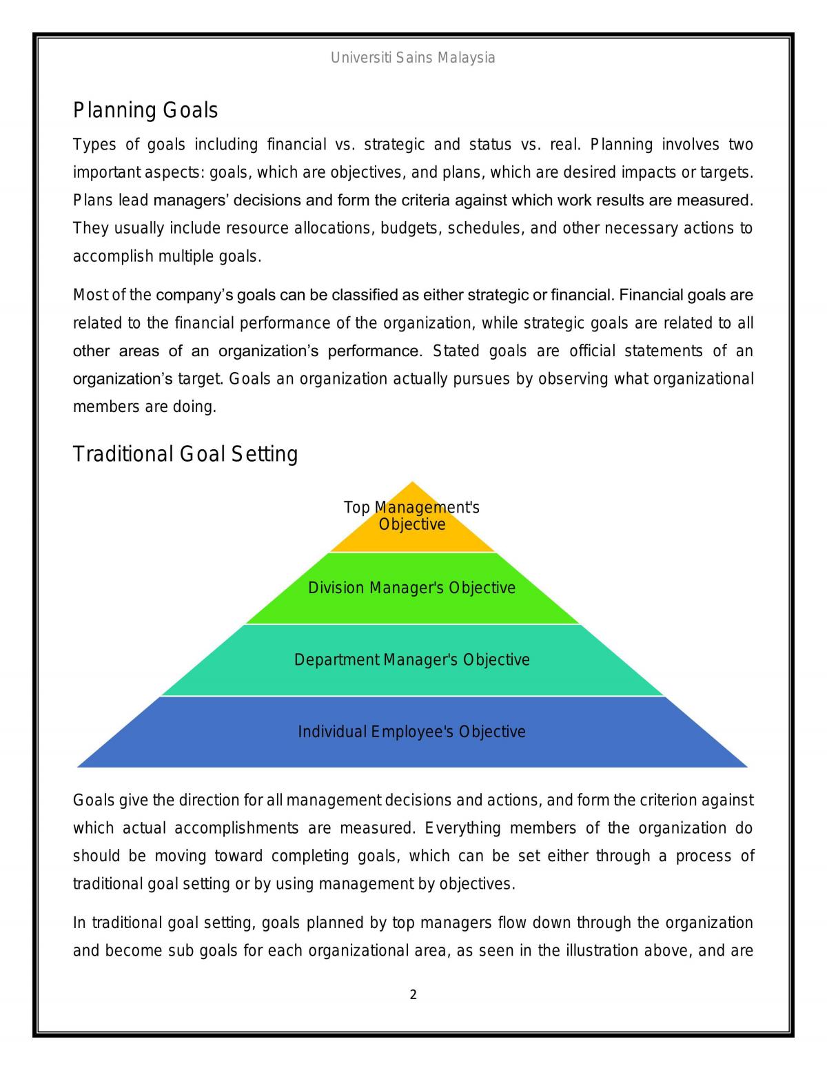 Plans and Objectives - Page 2