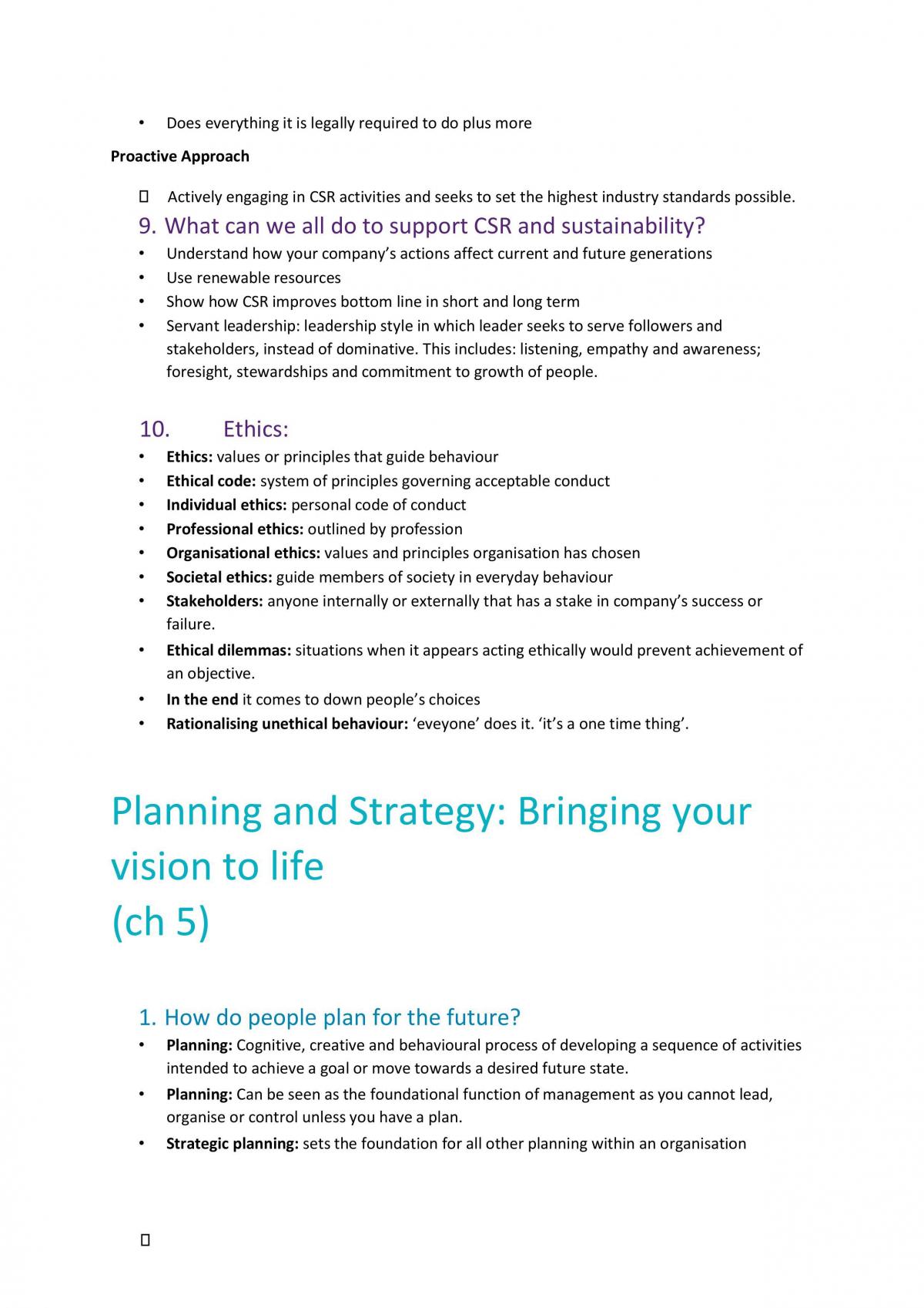 Introduction to Management Notes - Page 22