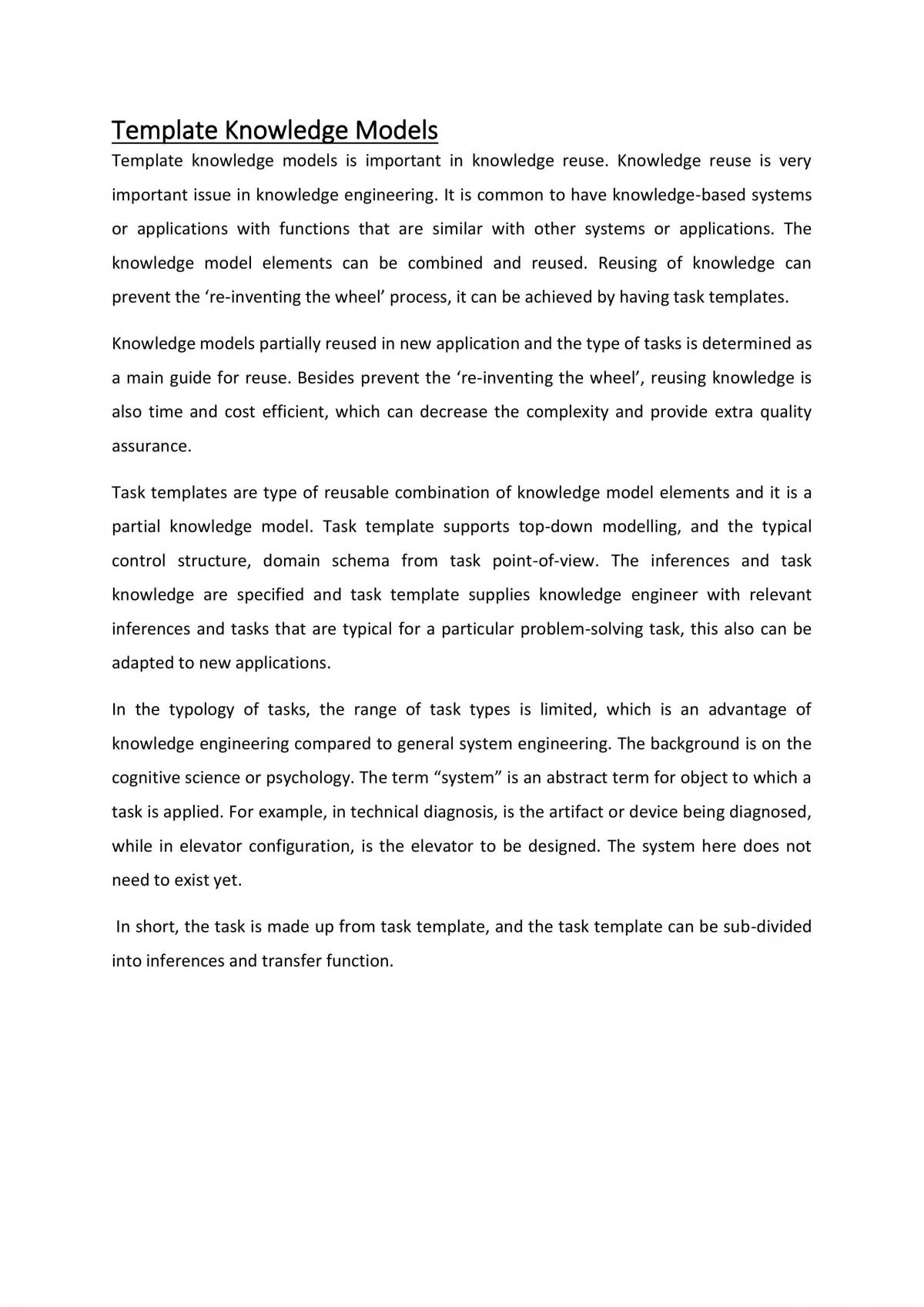 CPT342 - Template knowledge models - Page 2