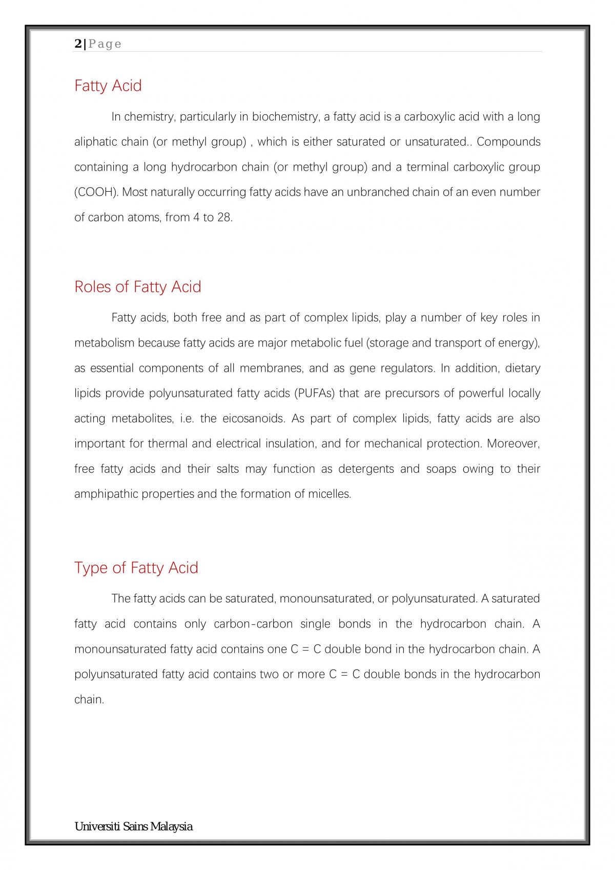 Fatty Acids - Page 2