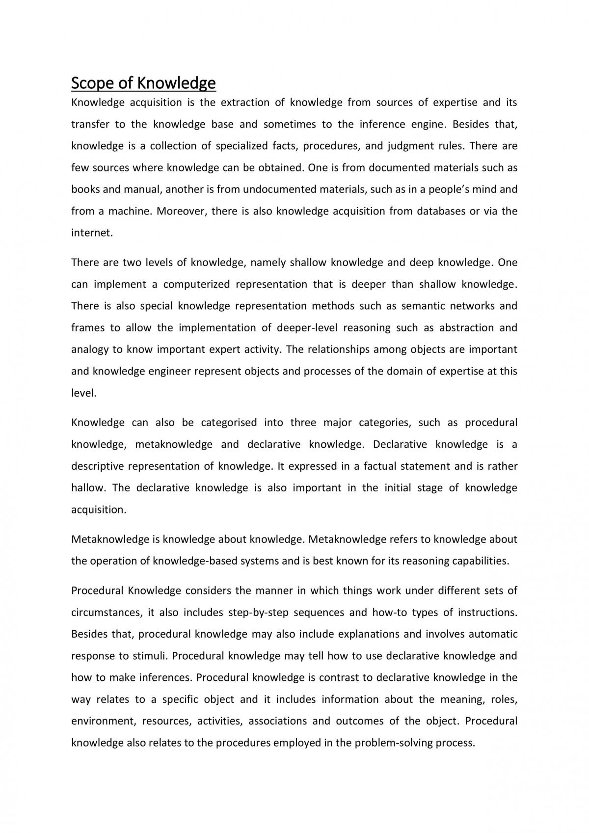 CPT342- Knowledge Acquisition and Validation -I - Page 2