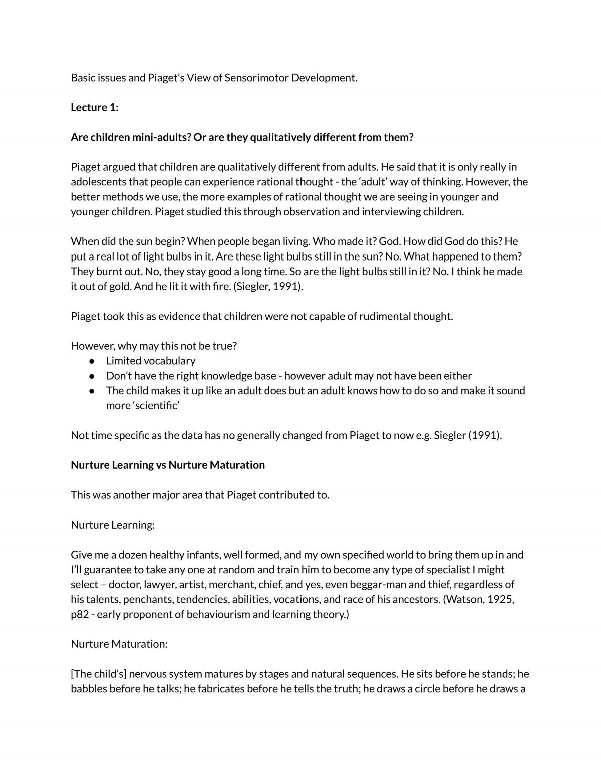 Developmental Psychology Notes - Page 2