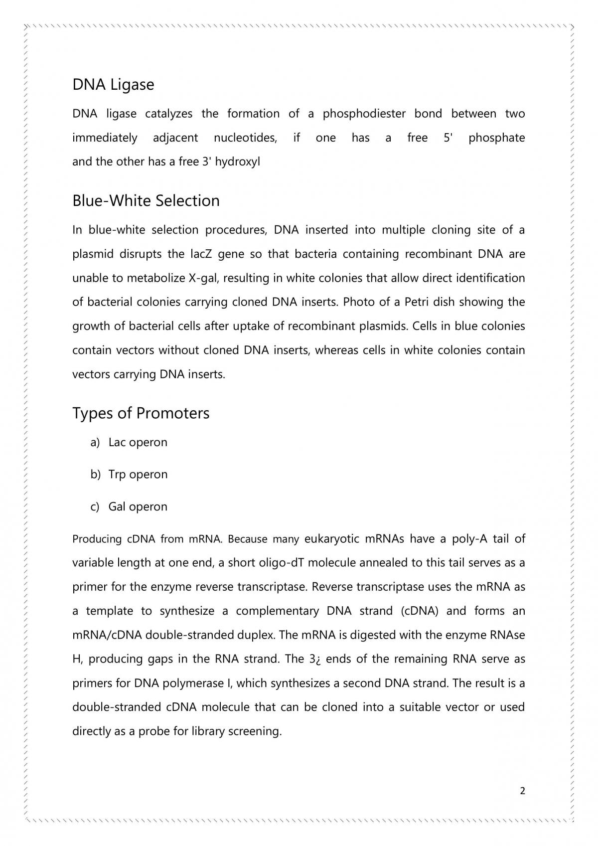 Recombinant DNA Technology	 - Page 2