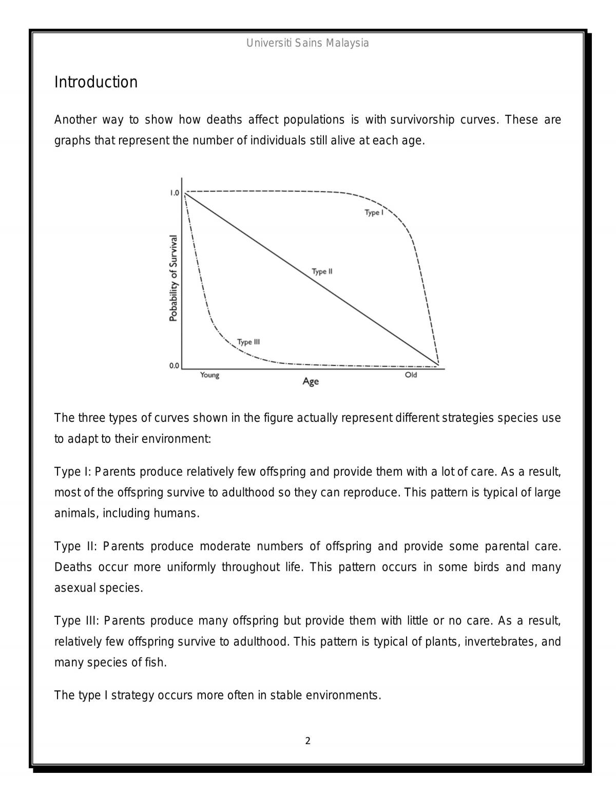 Survivorships Curves & Survivorships Patterns - Page 2