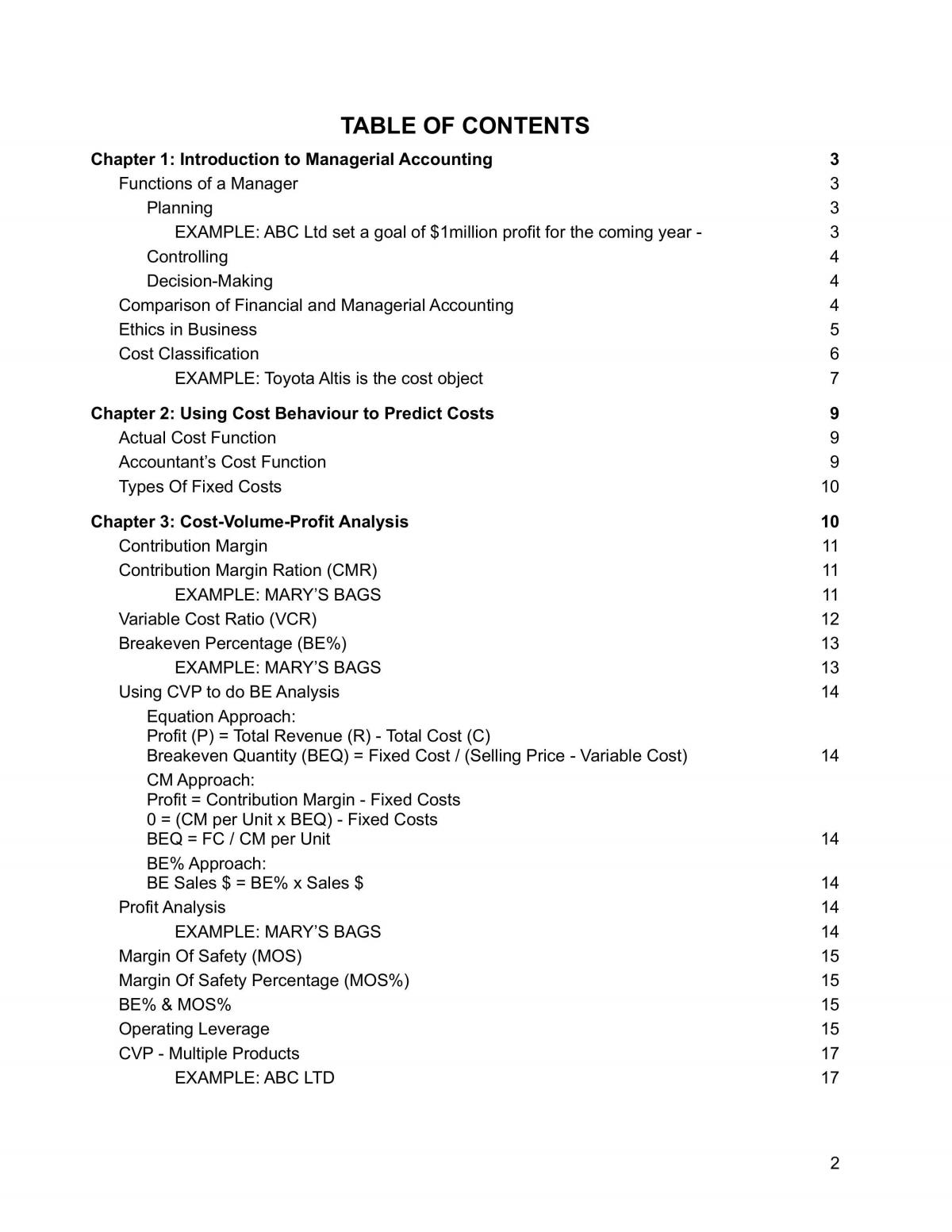 Management Accounting  - Page 2