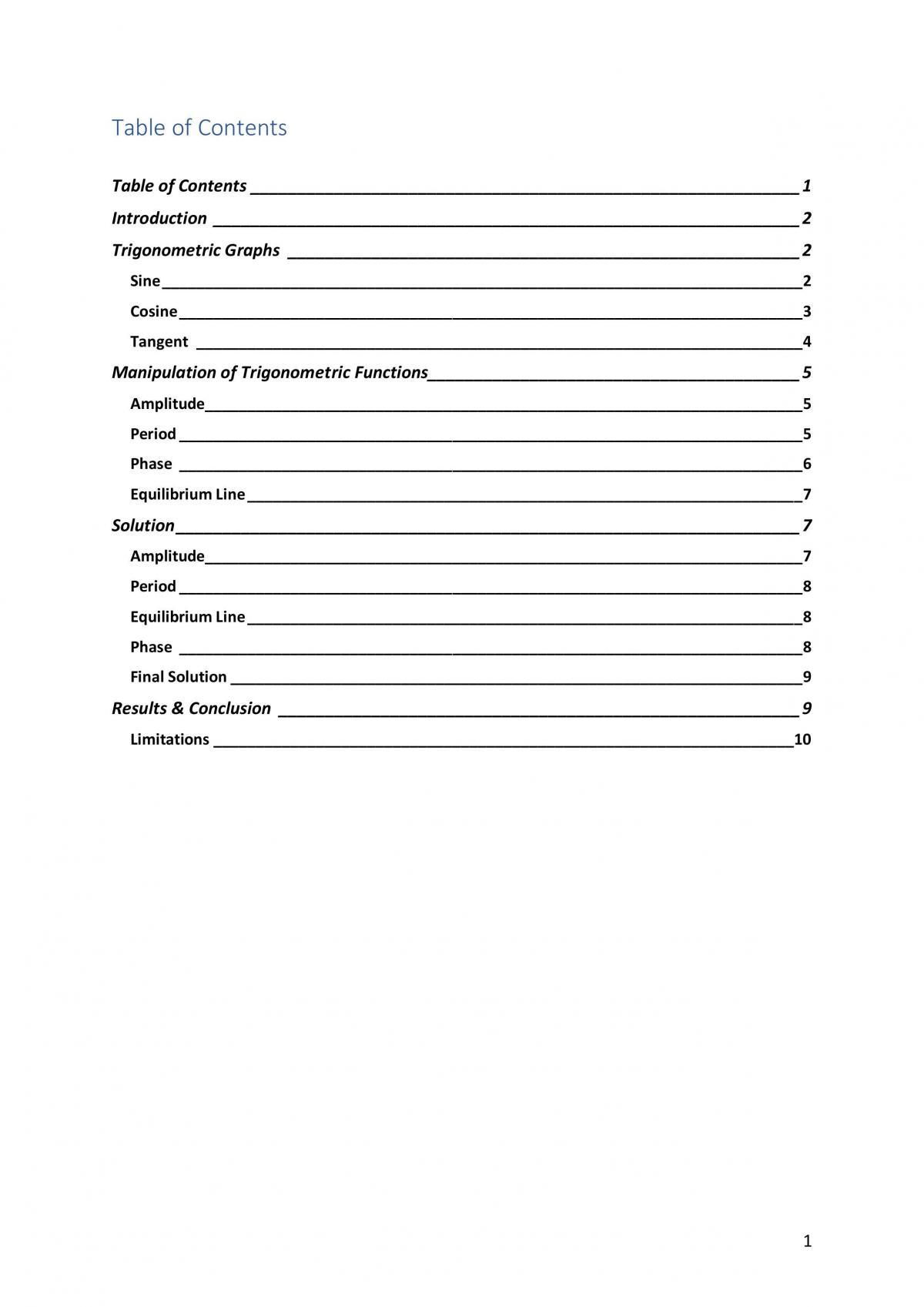 Trig Functions Ship Investigation - Page 2