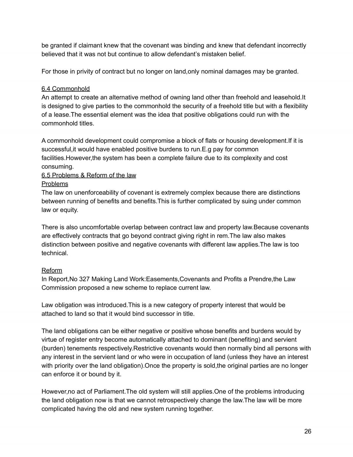 Property Law Complete Notes - Page 26