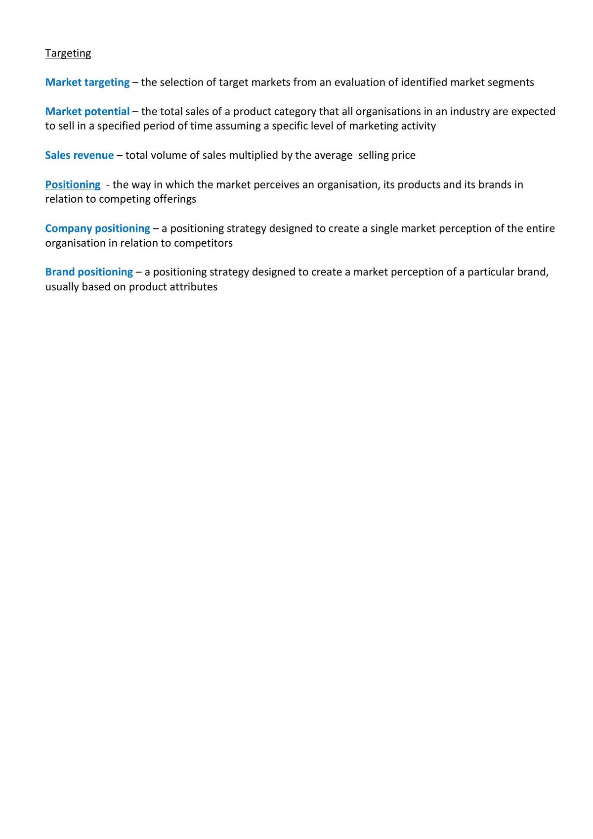 Comprehensive Study Notes/ Summary/ Exam Guide for MKT110/MKT100 - Page 13