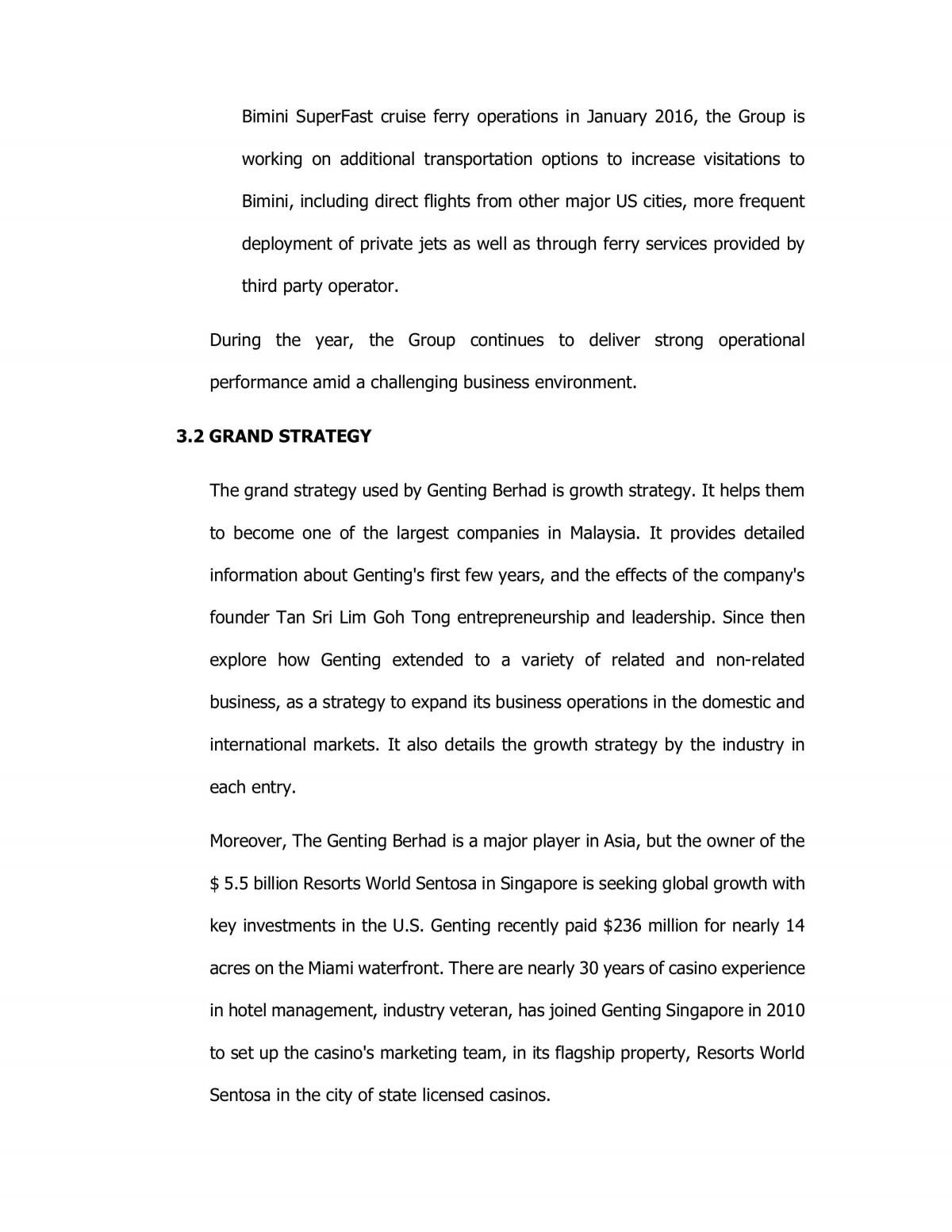 Analysis of Genting Malaysia Berhad  - Page 12