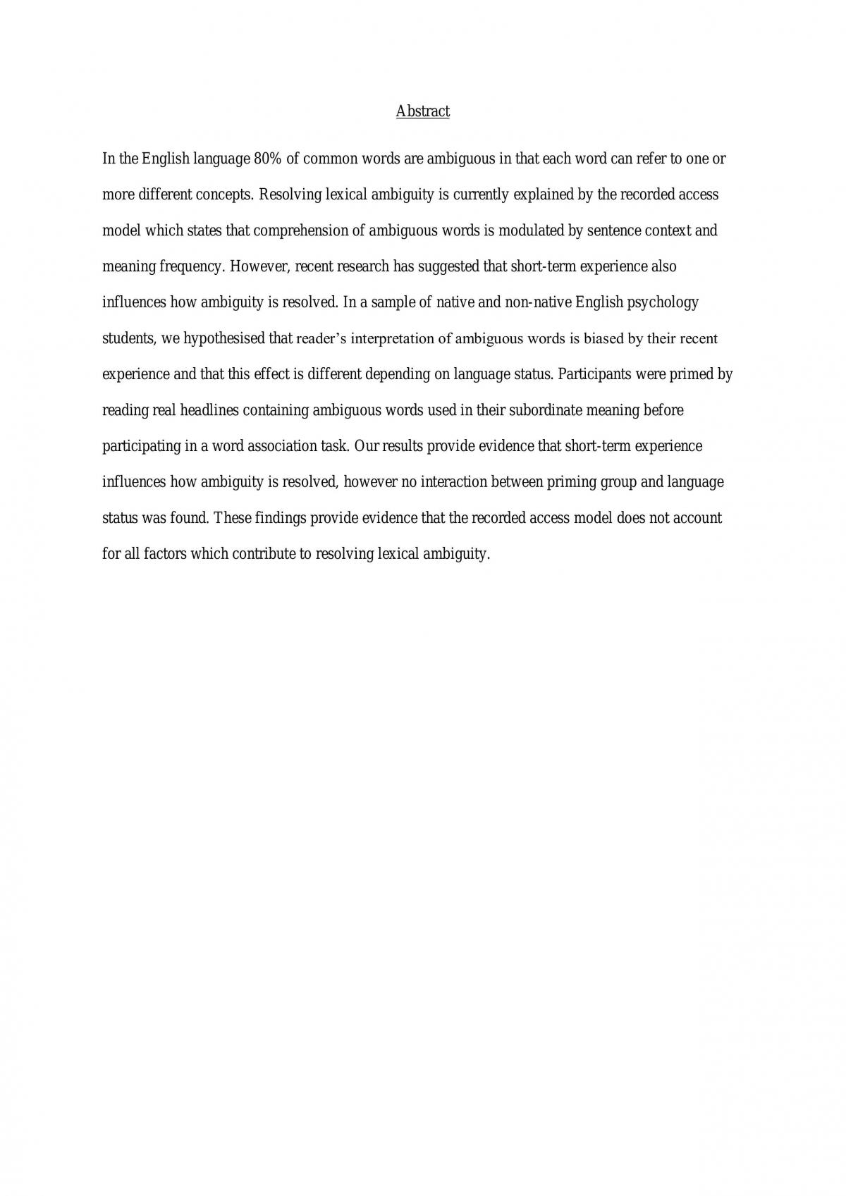 Lab report - Ambiguous Words - Page 2