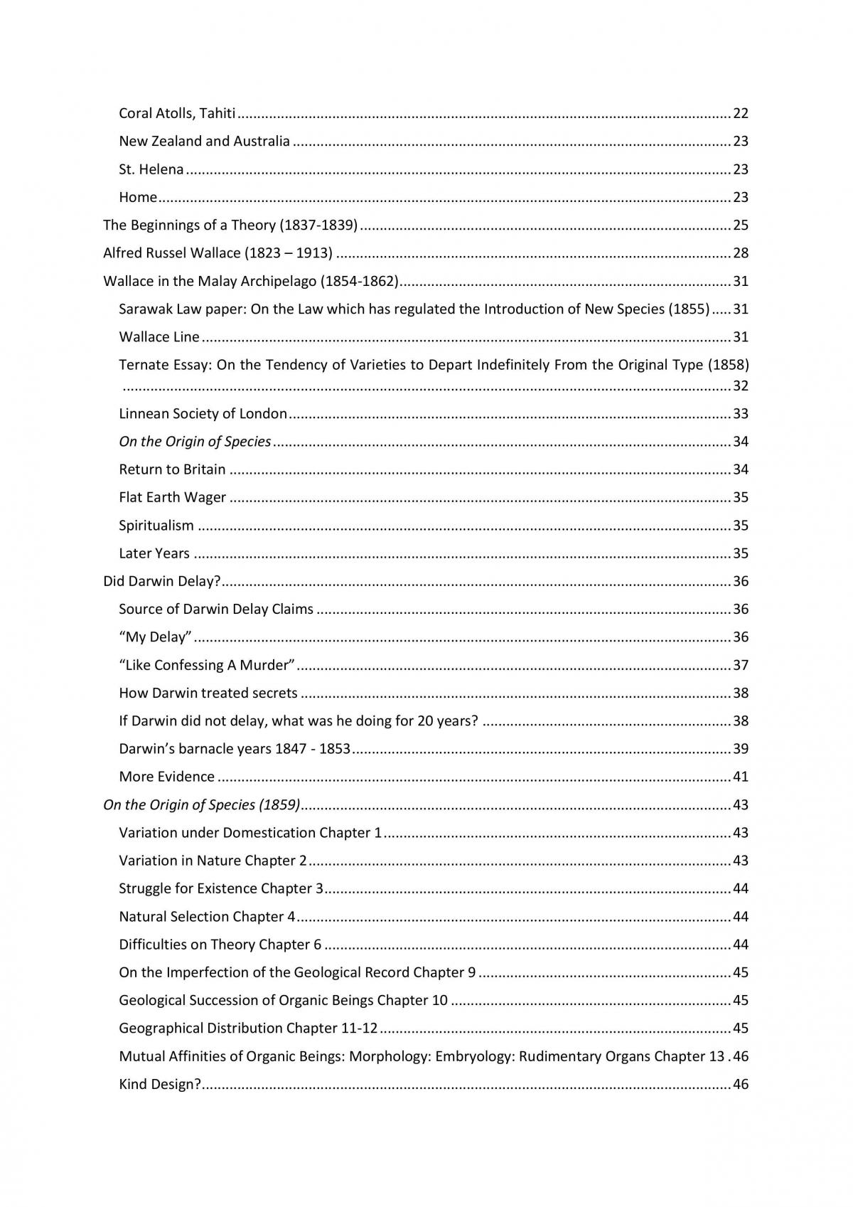 Notes for the lectures of GET1020 Darwin and Evolution - Page 2