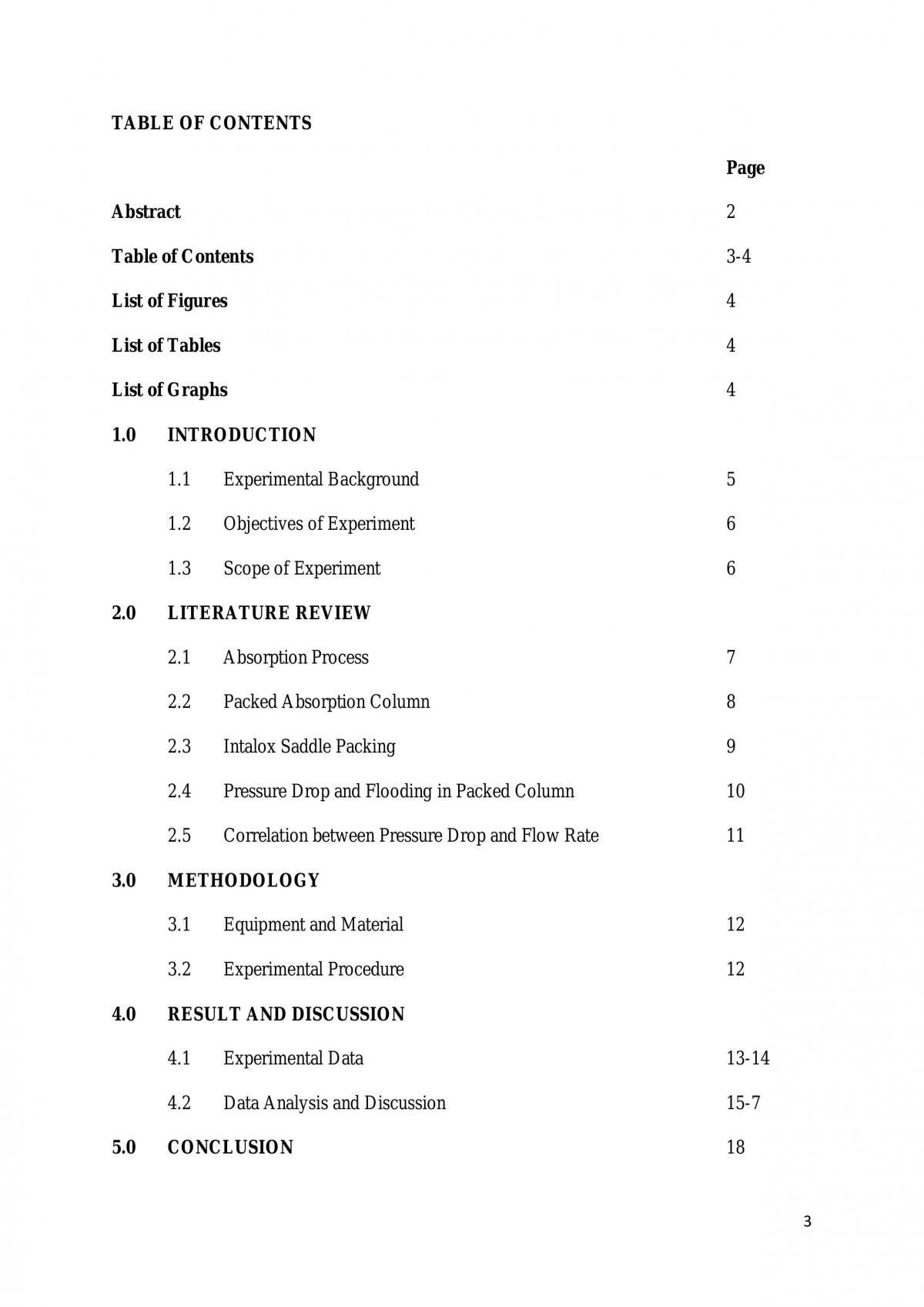 Experiment 4 Packed Absorption Column - Intalox Saddle Lab Report - Page 2