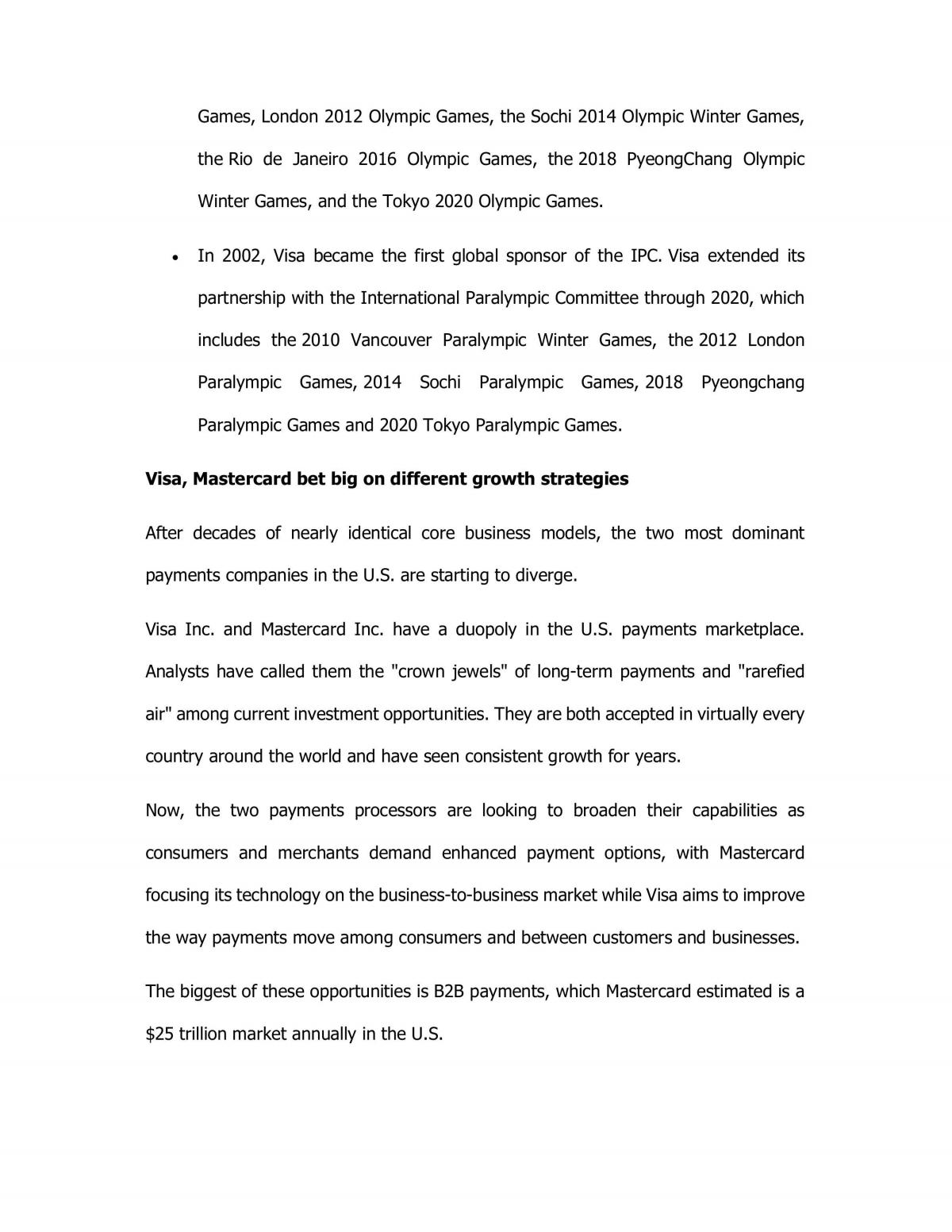 Analysis of Visa Inc - Page 25