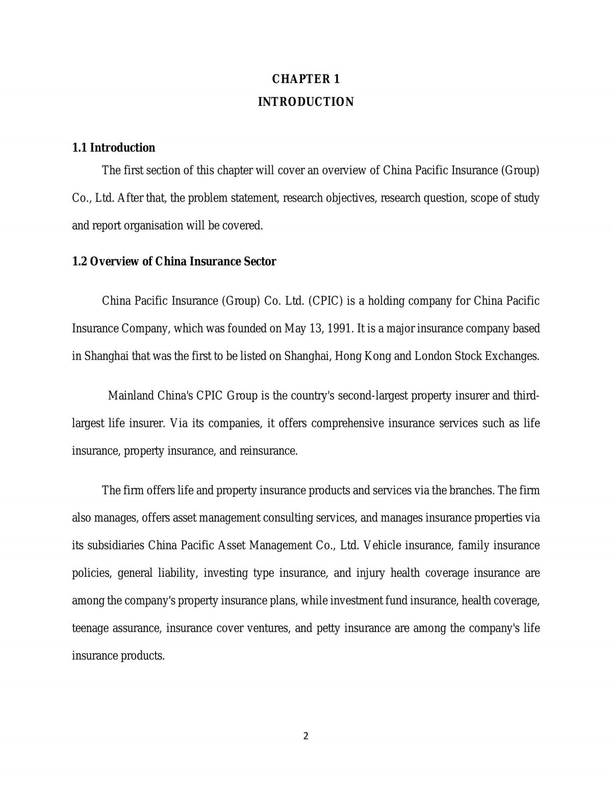 The effects of liquidity risk on china pacific insurance (group) co., ltd. Performance from 2015 to 2019 - Page 2