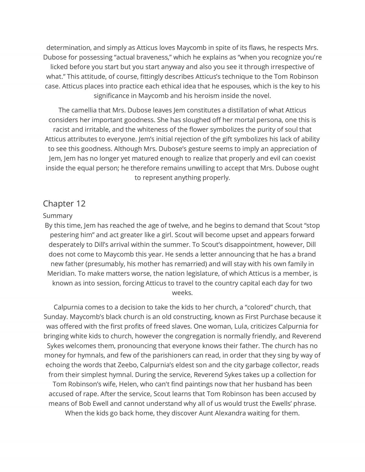Summary and analysis of To Kill A Mockingbird - Page 33