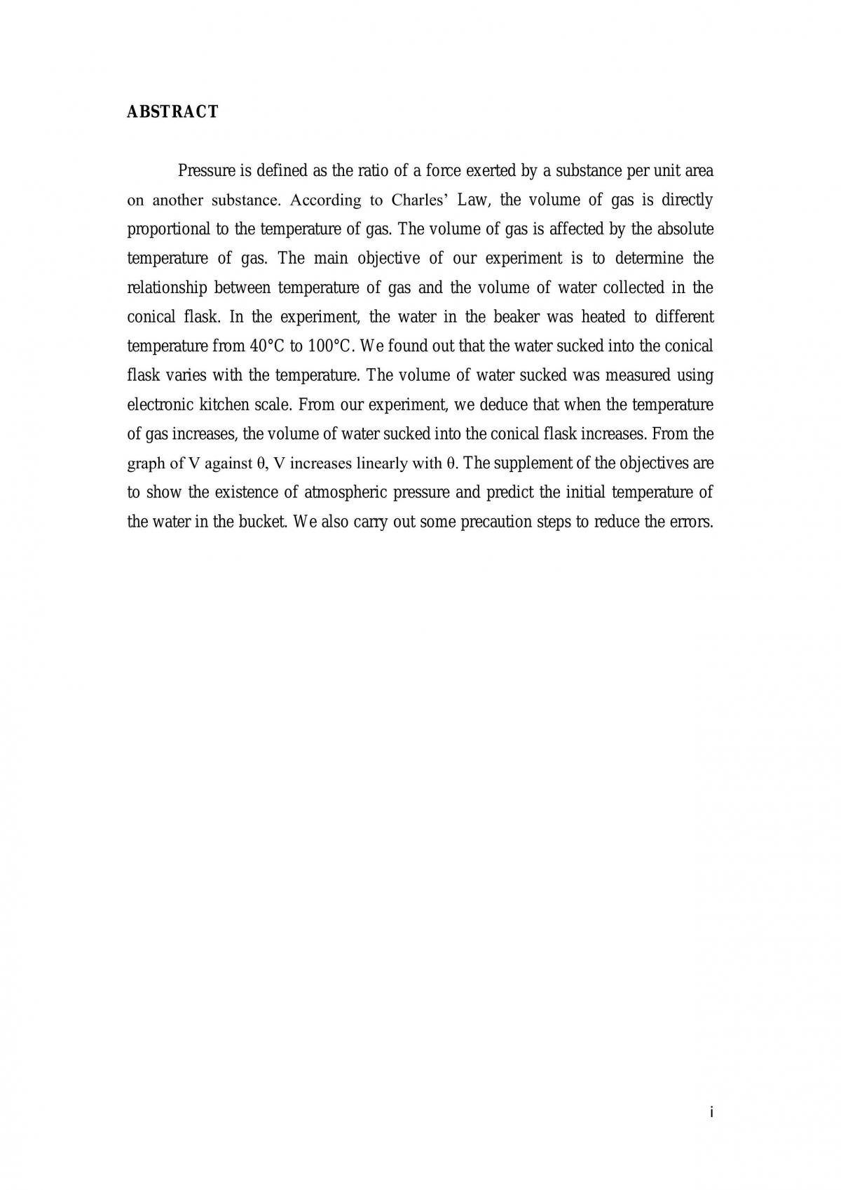 Relationship Between Temperature of Gas and Volume of Gas - Page 2