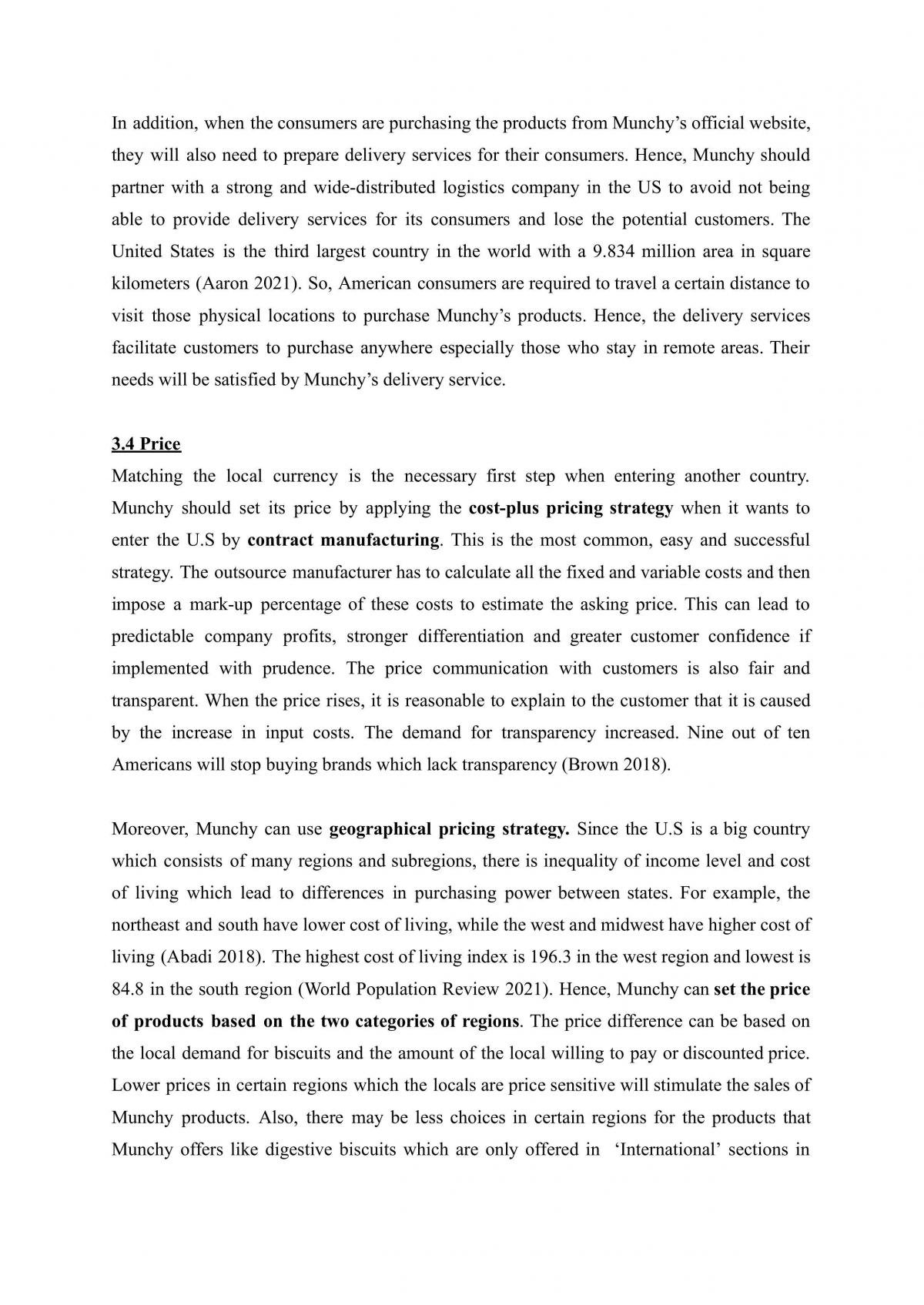 Essay discussing international marketing strategy of Munchy - Page 11