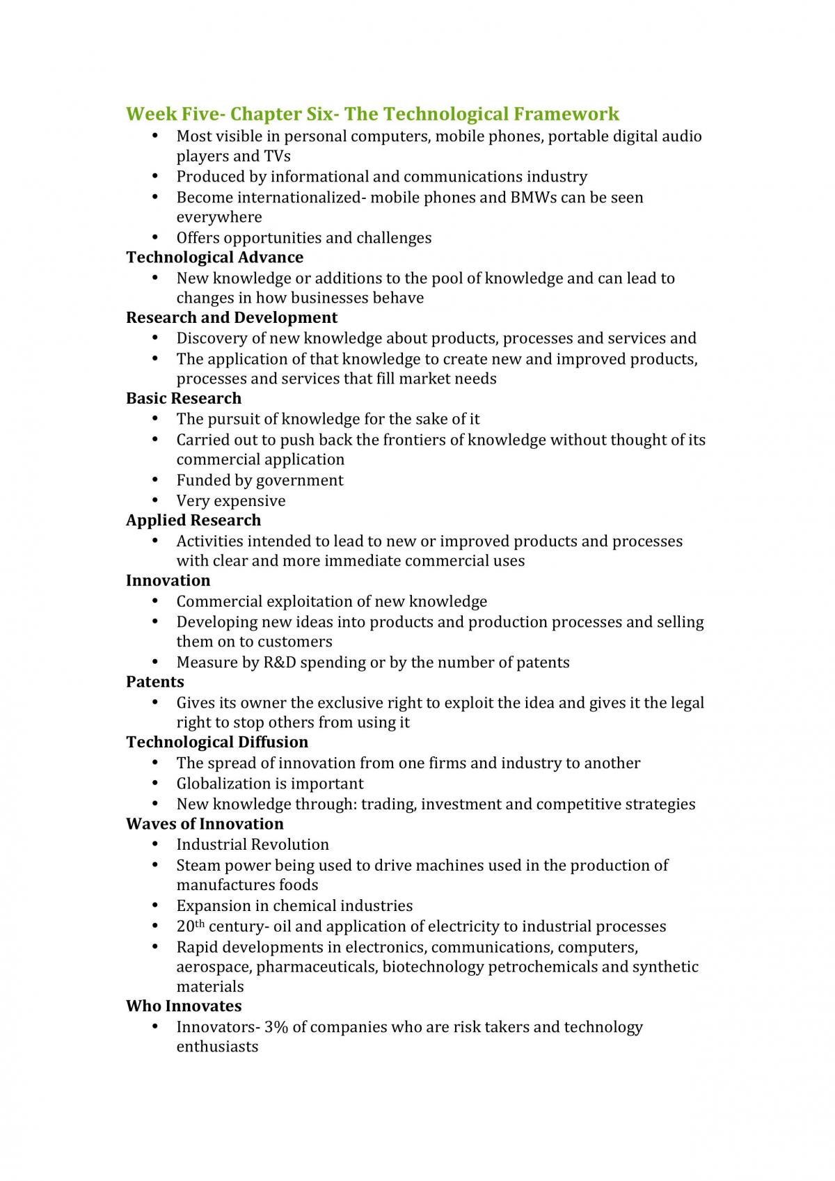Business Futures Lecture and Study Notes - Page 11