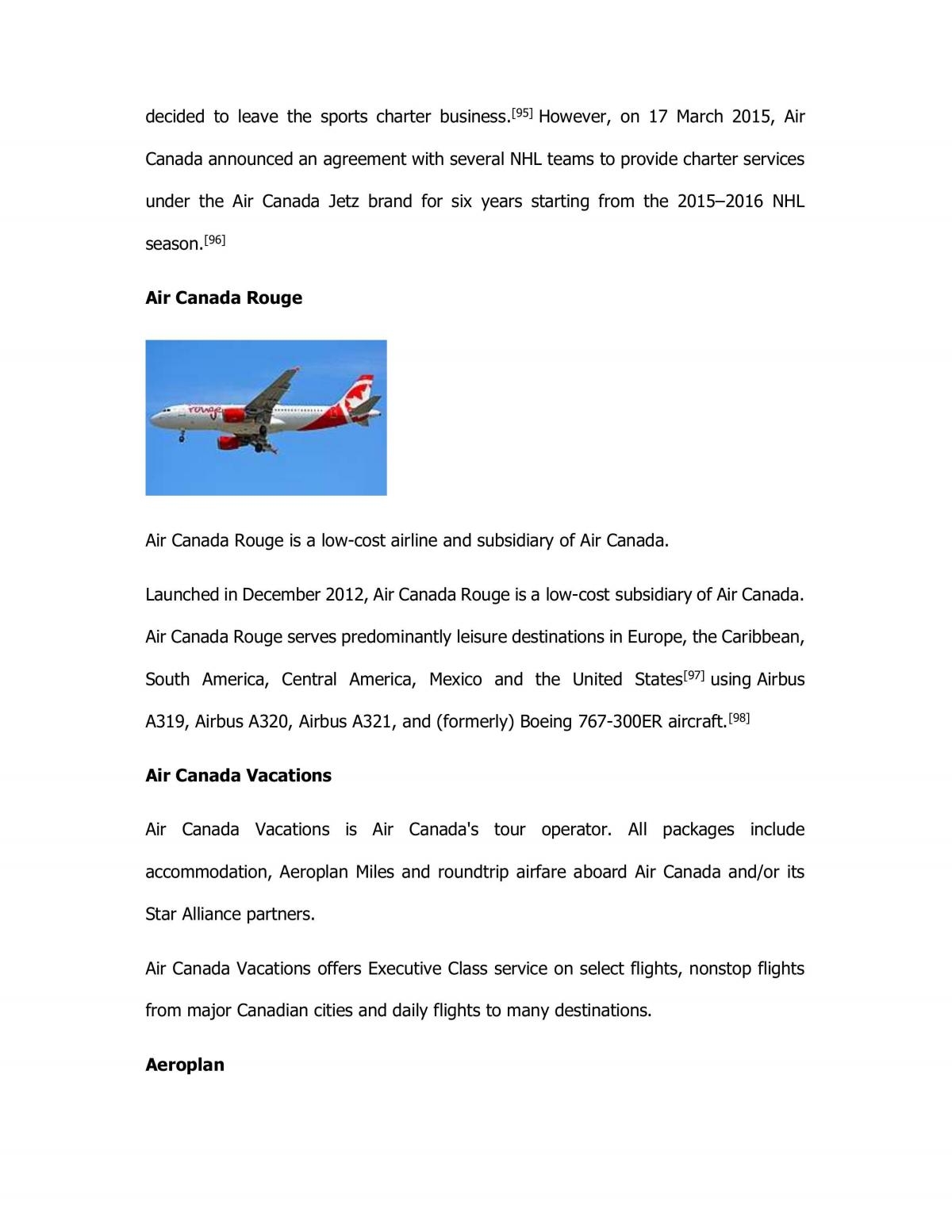 Analysis of Air canada  - Page 22