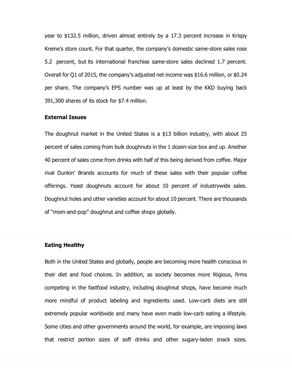 Analysis of Tim Hortons - Page 13