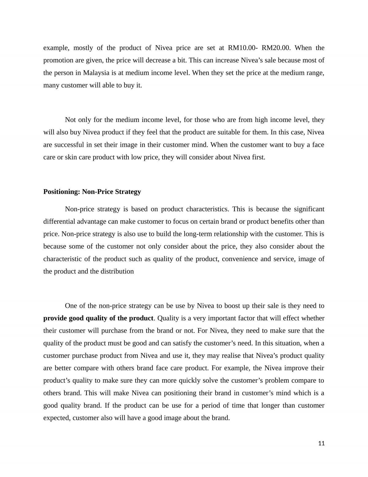 Nivea's principles of marketing - Page 11