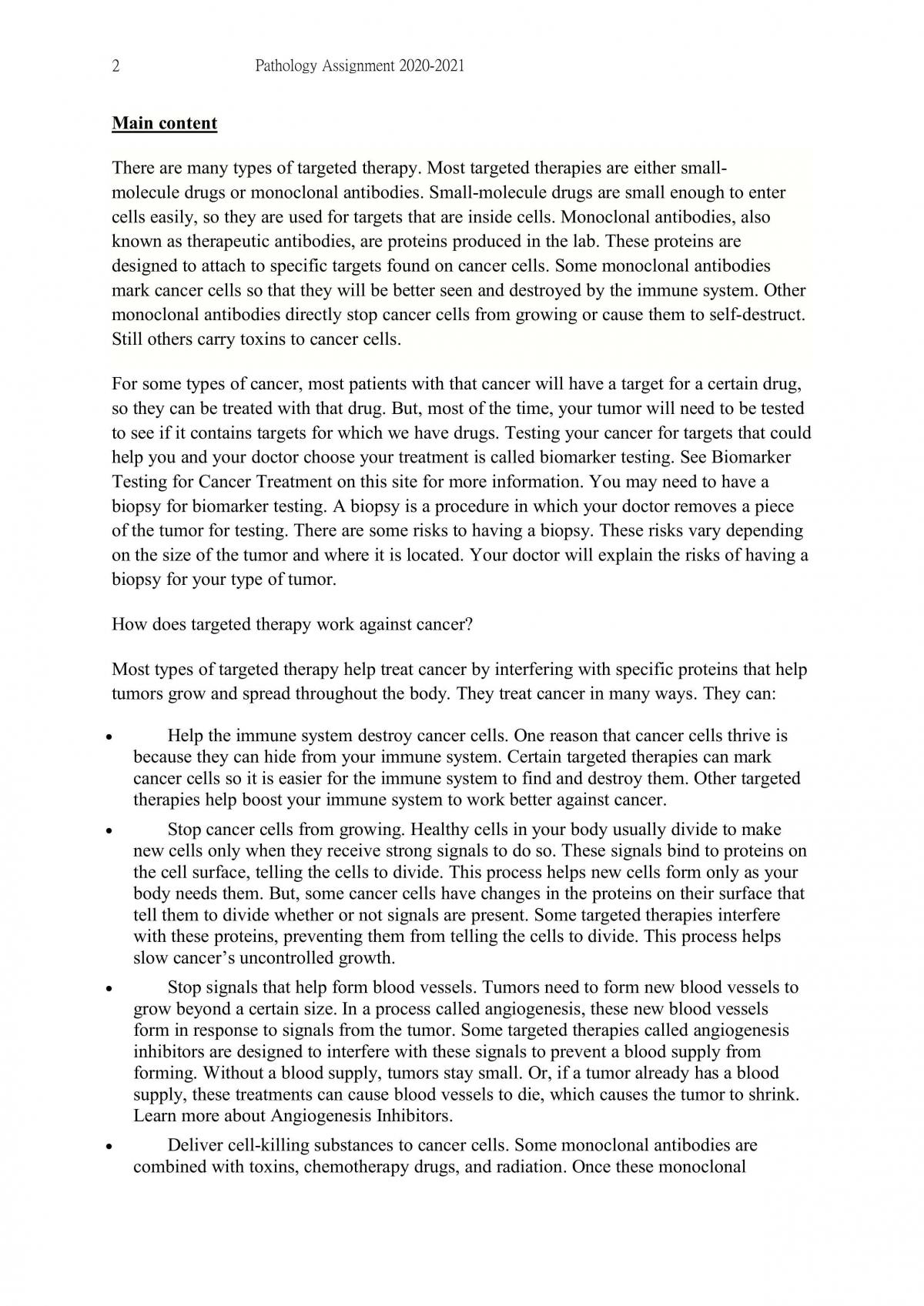 Targeted Therapy for Cancer - Page 2