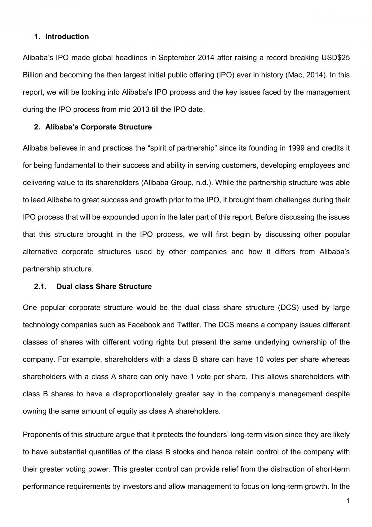 Alibaba Case Report  - Page 2