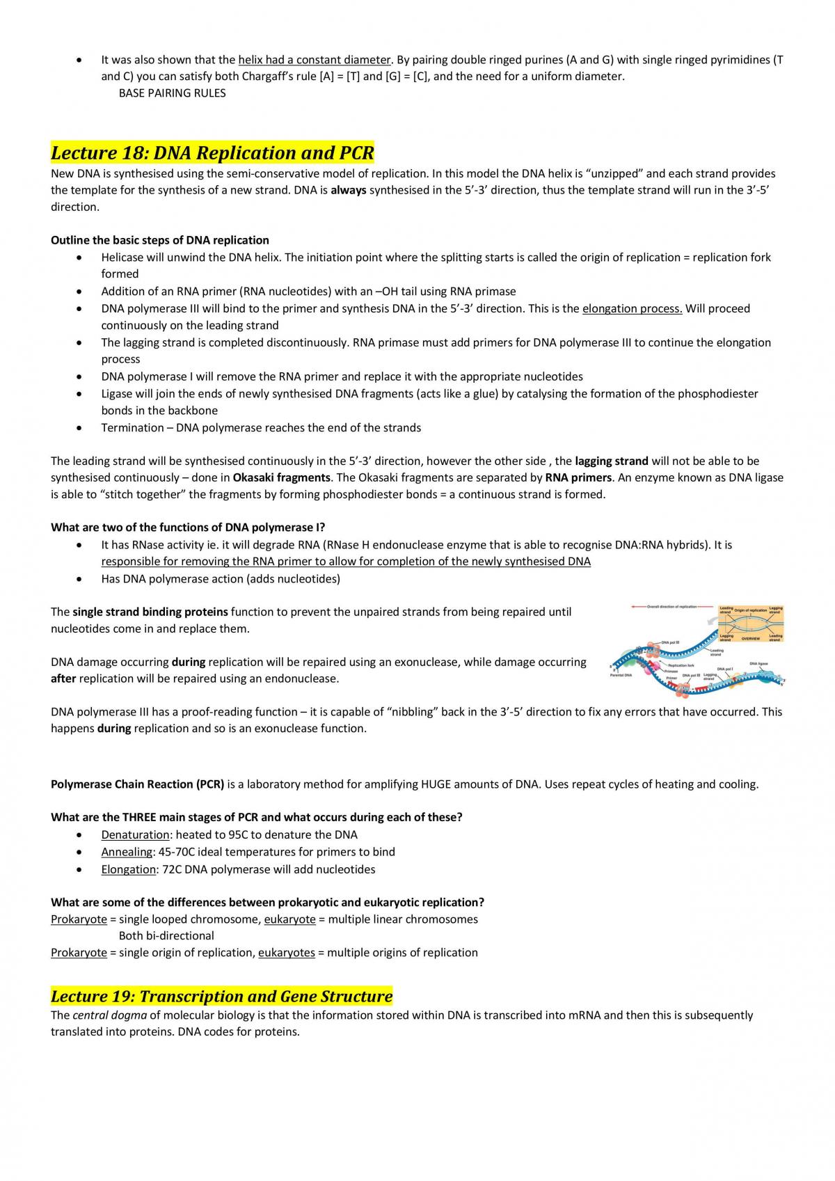 CELS191 Complete Summary Lecture Notes - Page 15