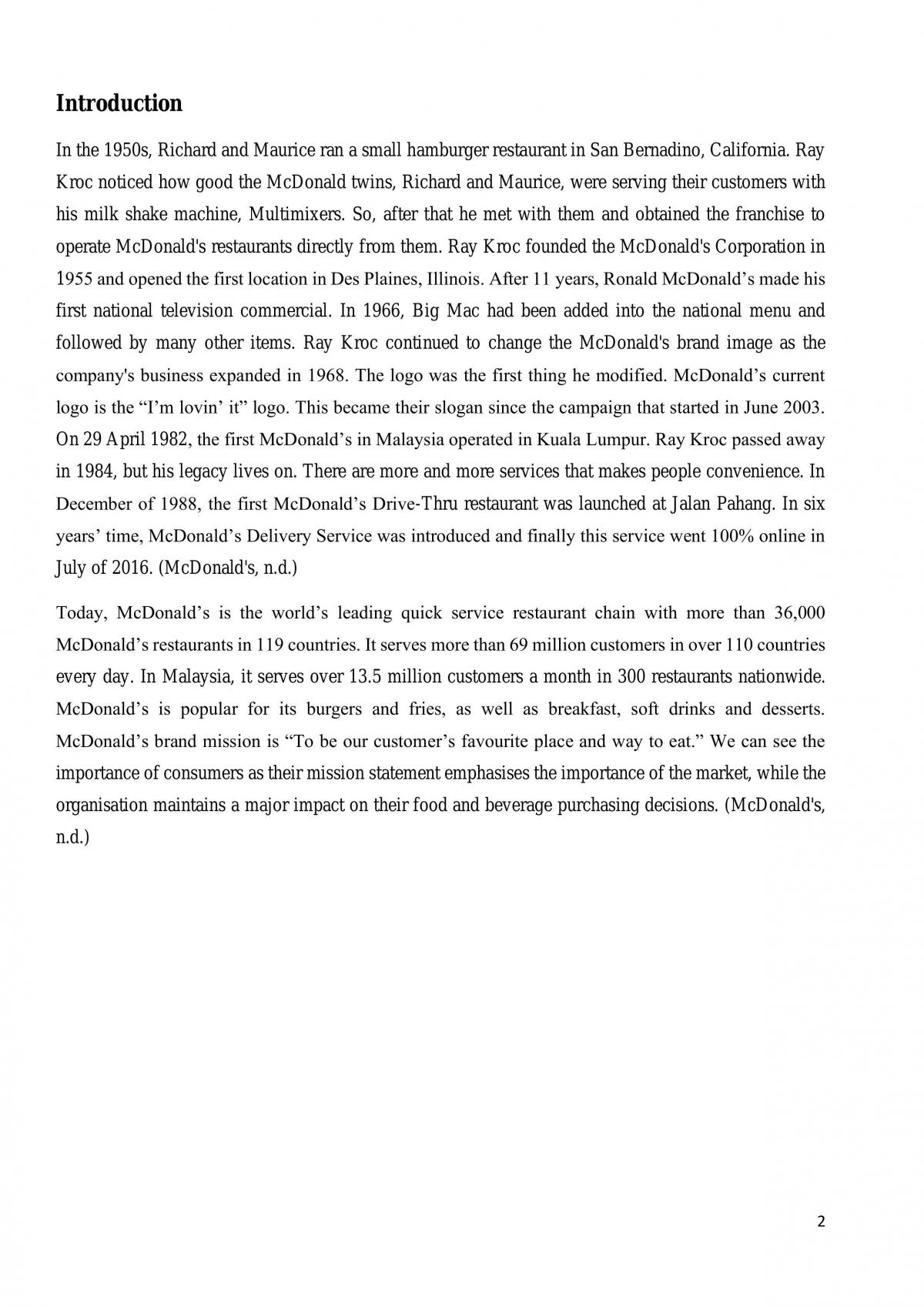 Basic Practices of Marketing Assignment - Page 2
