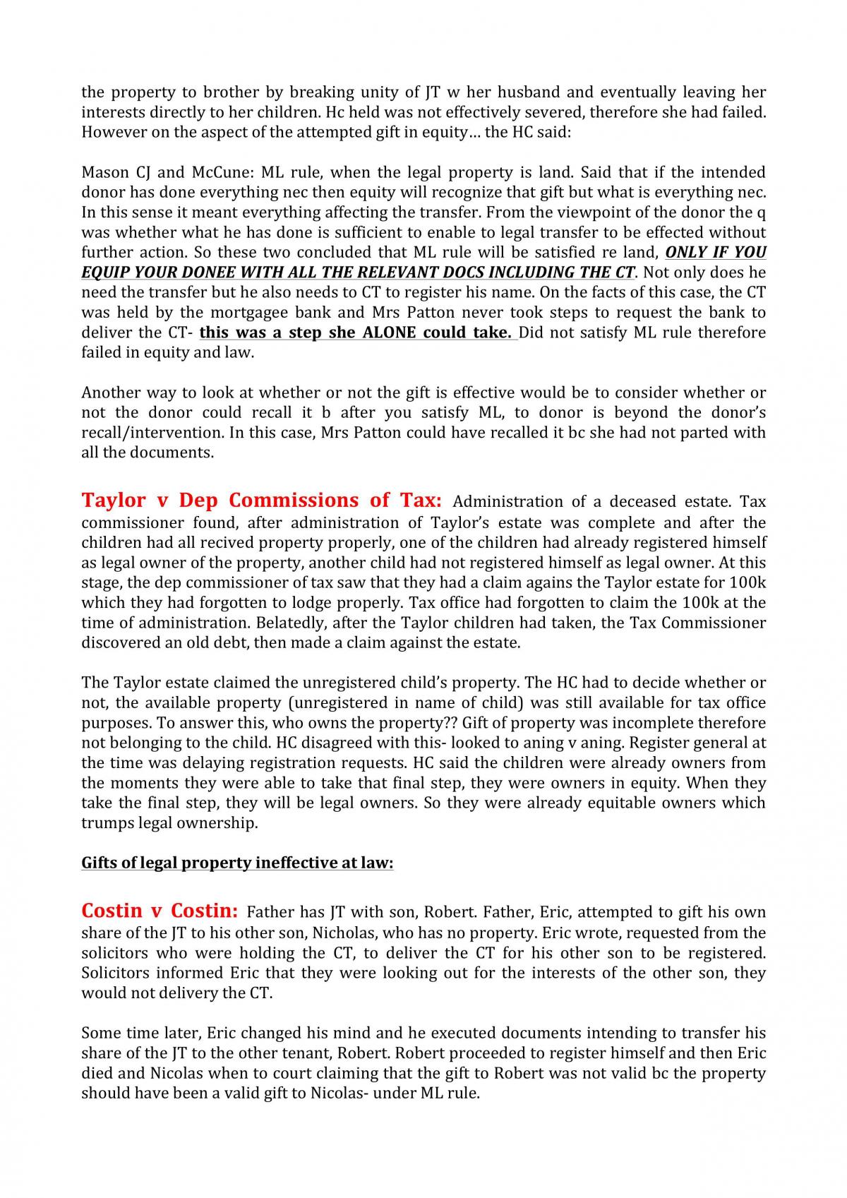 Equity and Trusts Notes - Page 46