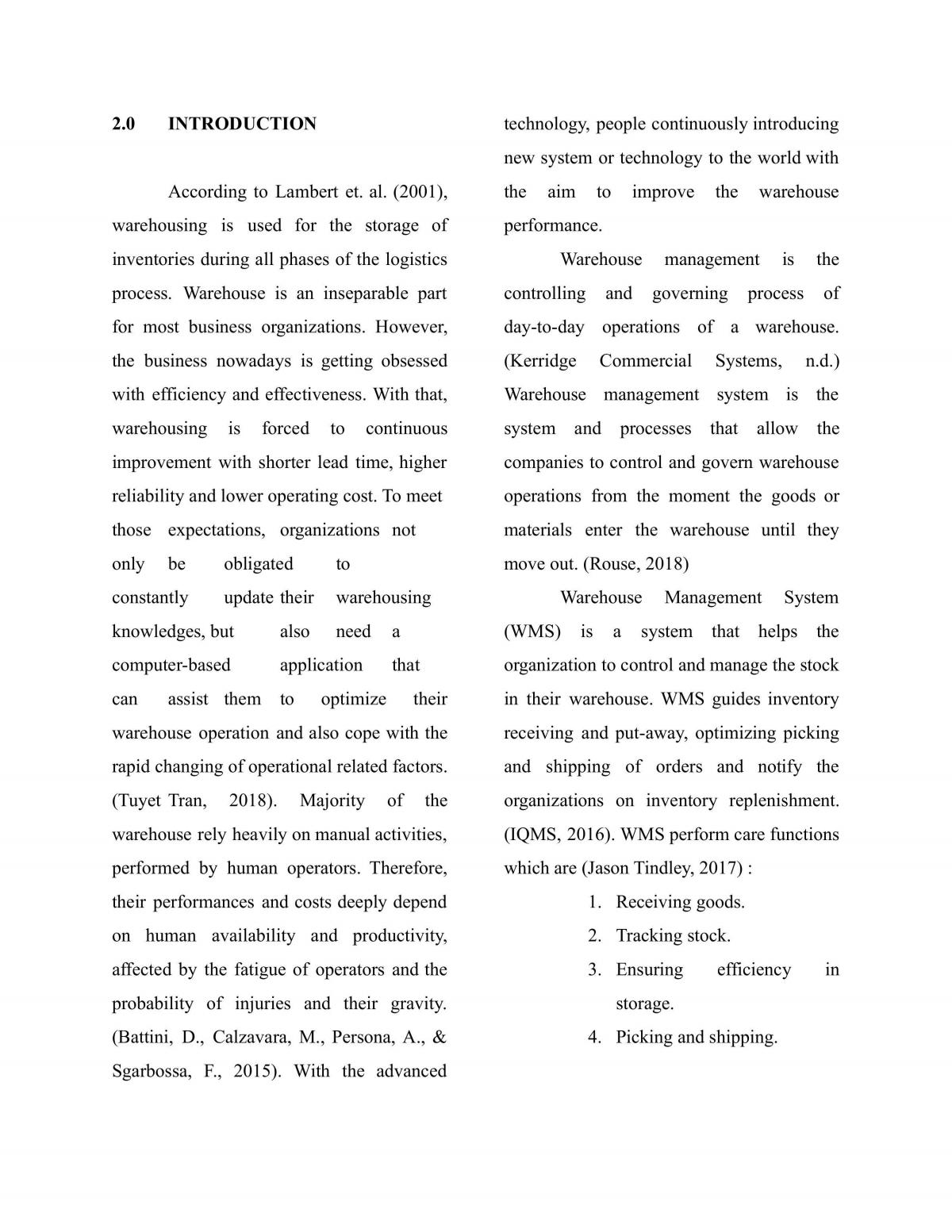 Warehouse order picking system - Page 2