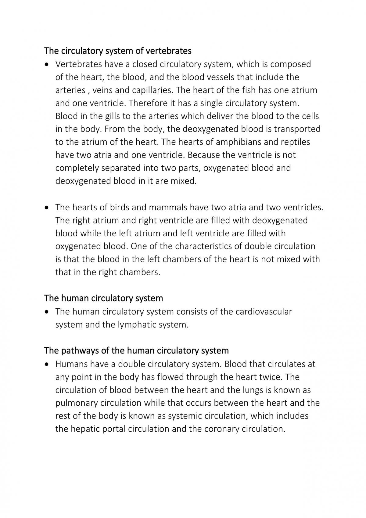 Transport in animals  - Page 3