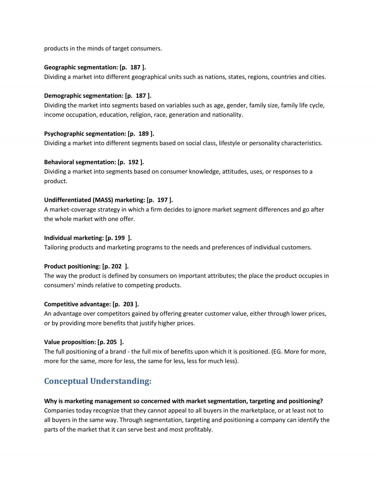 Marketing Management Summary Notes - Page 17