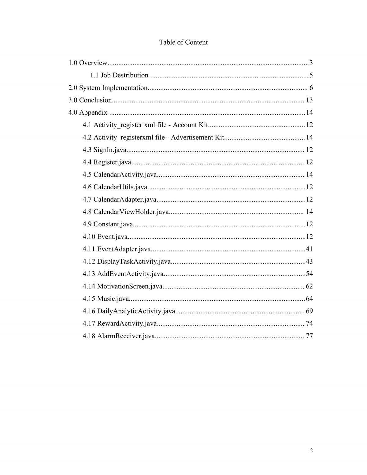 Time Management System - Page 2